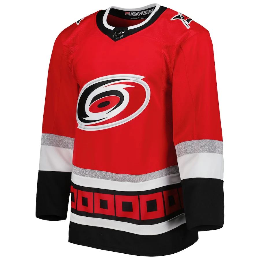 Carolina Hurricanes   2022-23 25th Anniversary Primegreen   Jersey - Red