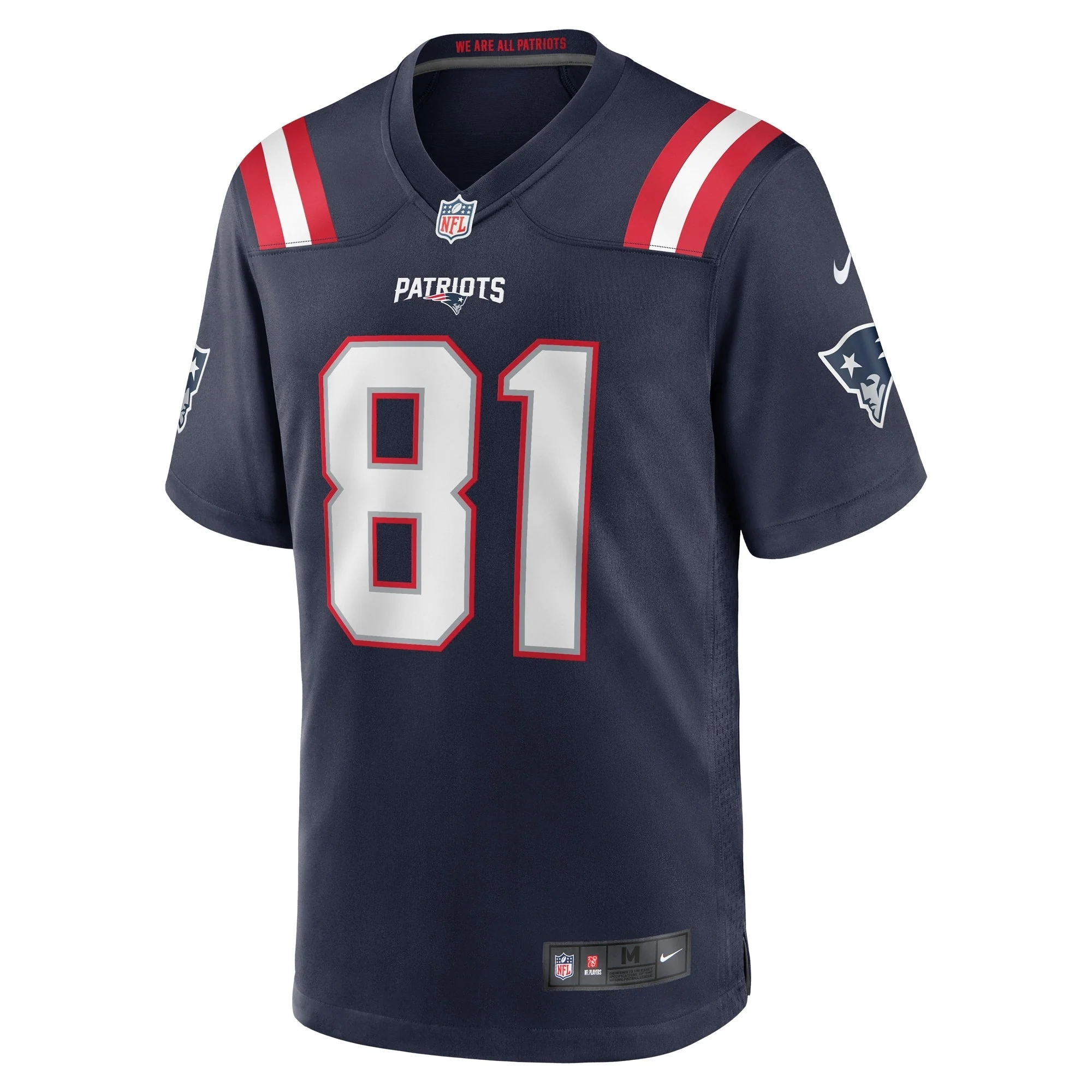 Demario Douglas New England Patriots Nike  Game Jersey -  Navy