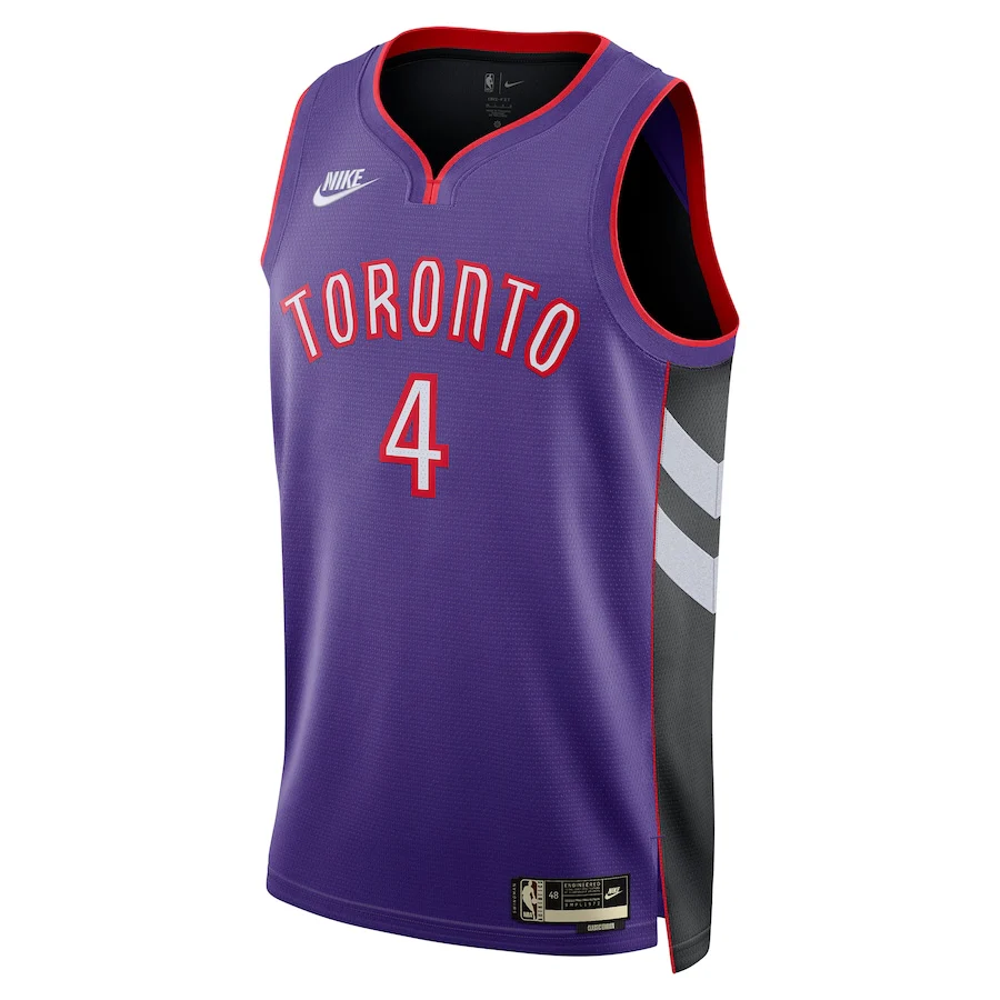 Unisex Toronto Raptors Scottie Barnes Purple 2024/25 Swingman Jersey - Classic Edition