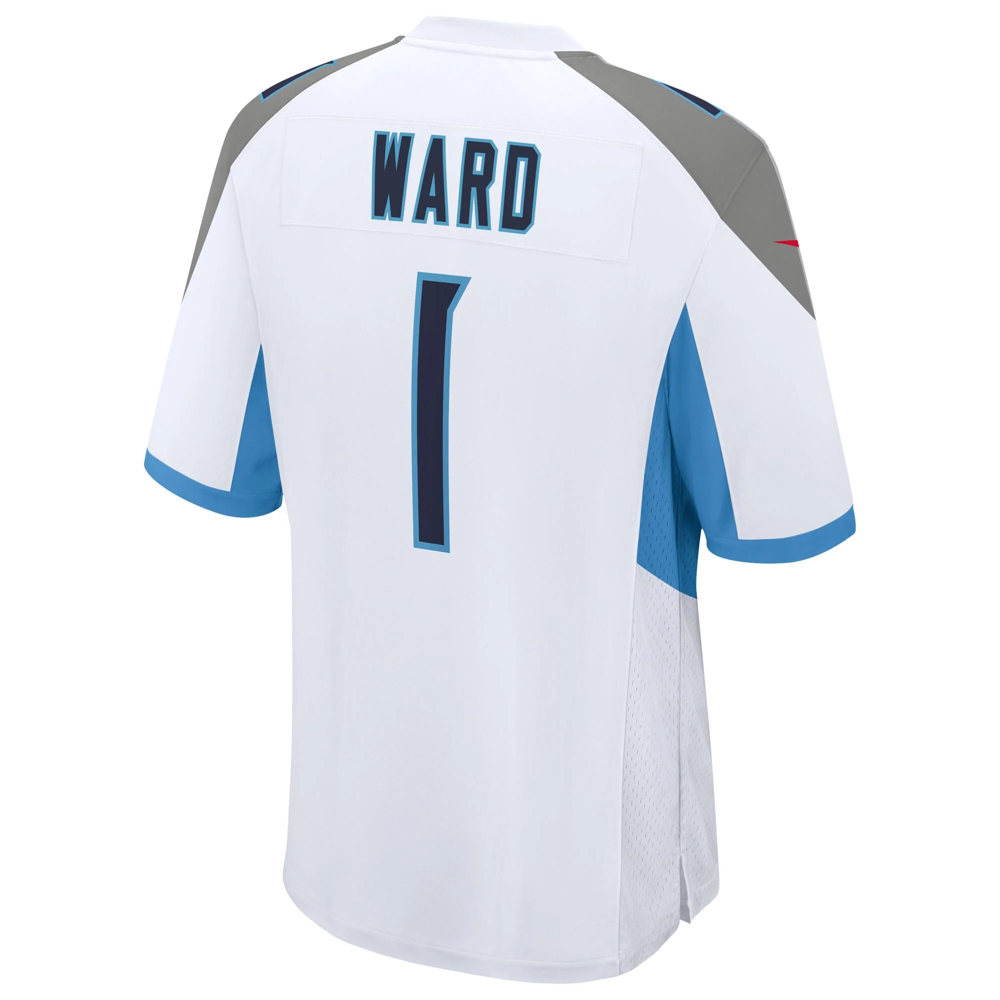 Tennessee Titans Cameron Ward Nike White 2025 NFL active First Round Pick Game Jersey