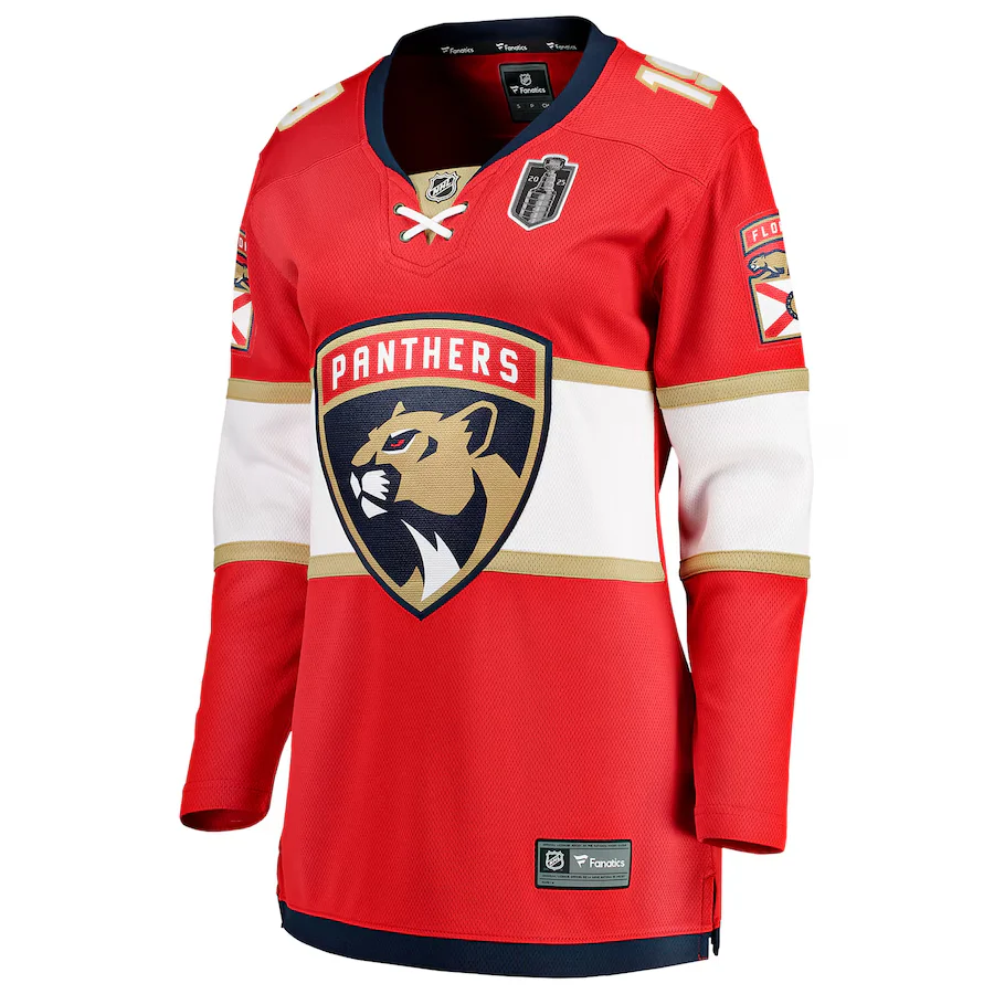 Women's Florida Panthers Matthew Tkachuk Fanatics Red 2025 Stanley Cup Final Home Breakaway Player Jersey