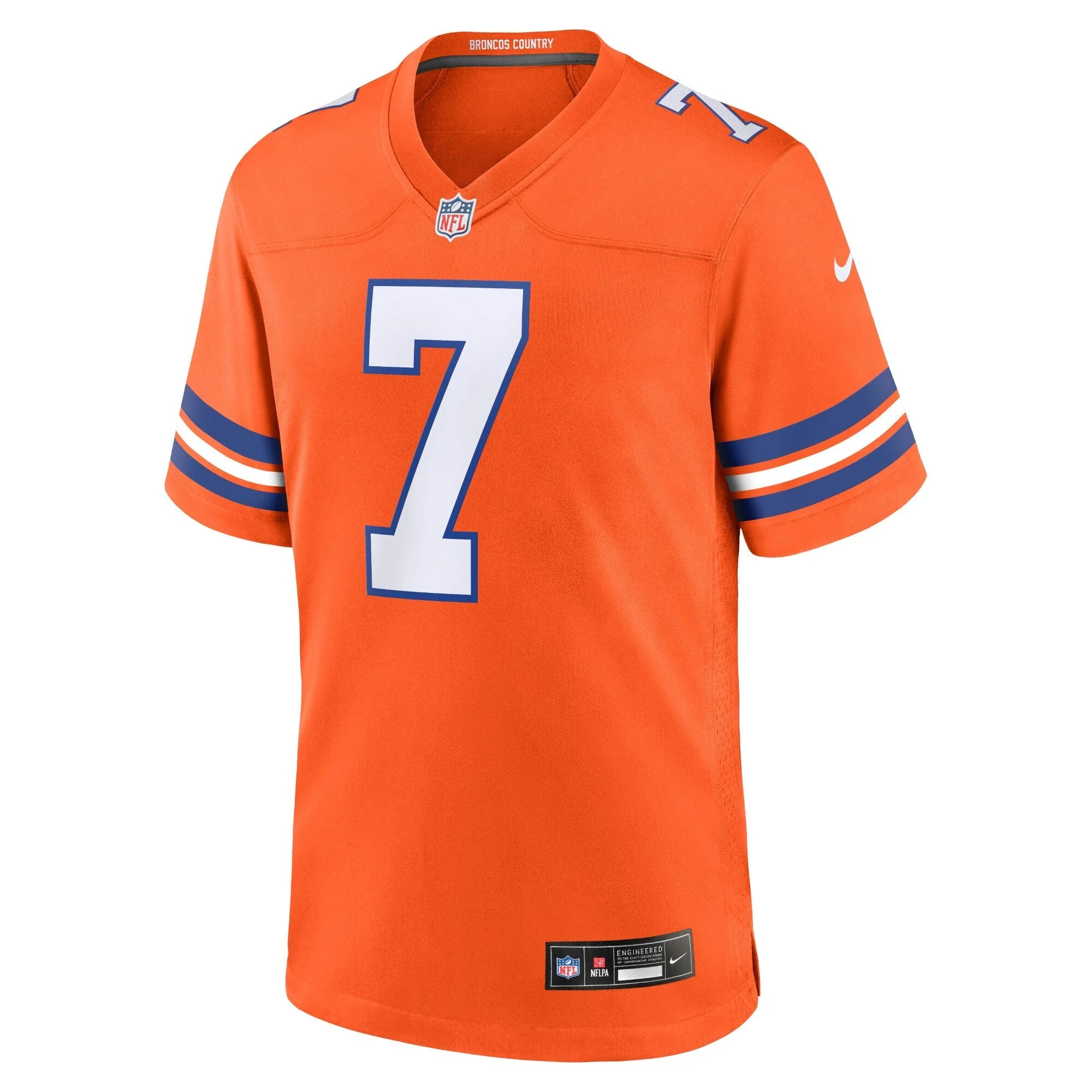 John Elway Denver Broncos Nike Mile High Collection 1977 Throwback Retired   Game Jersey - Orange