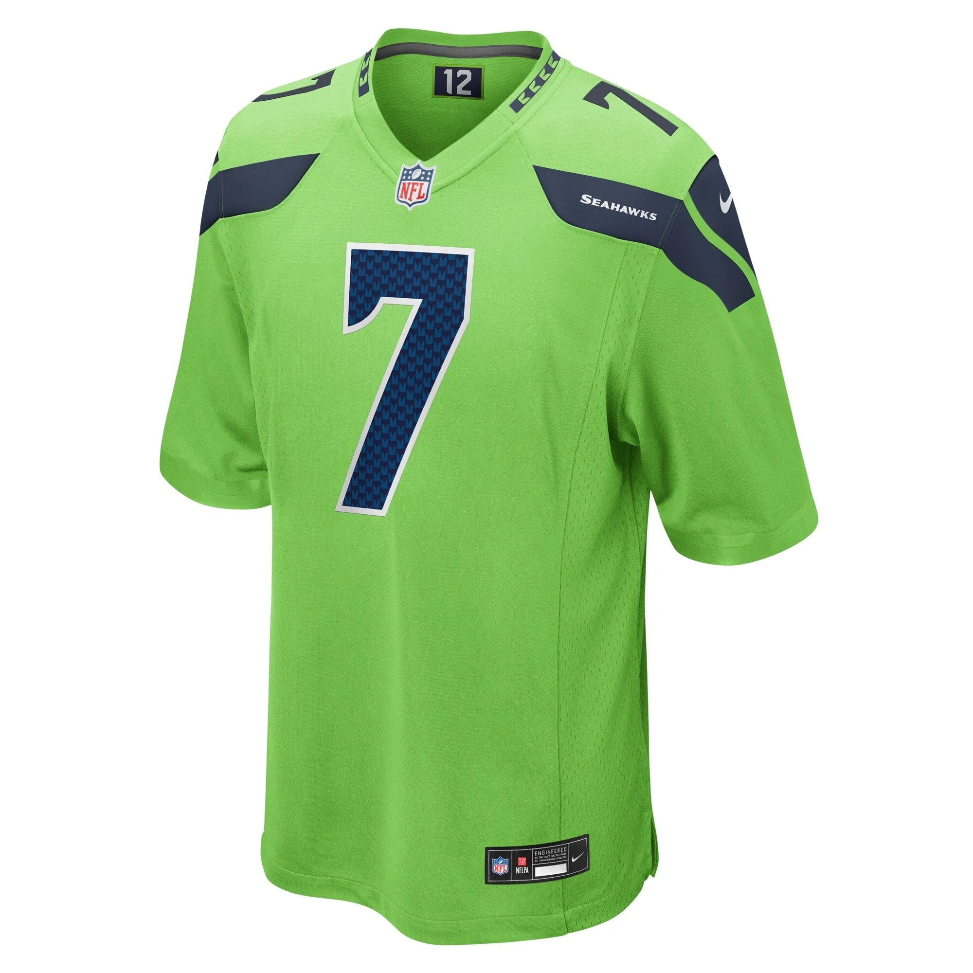 Geno Smith Seattle Seahawks Nike  Game Jersey - Neon Green