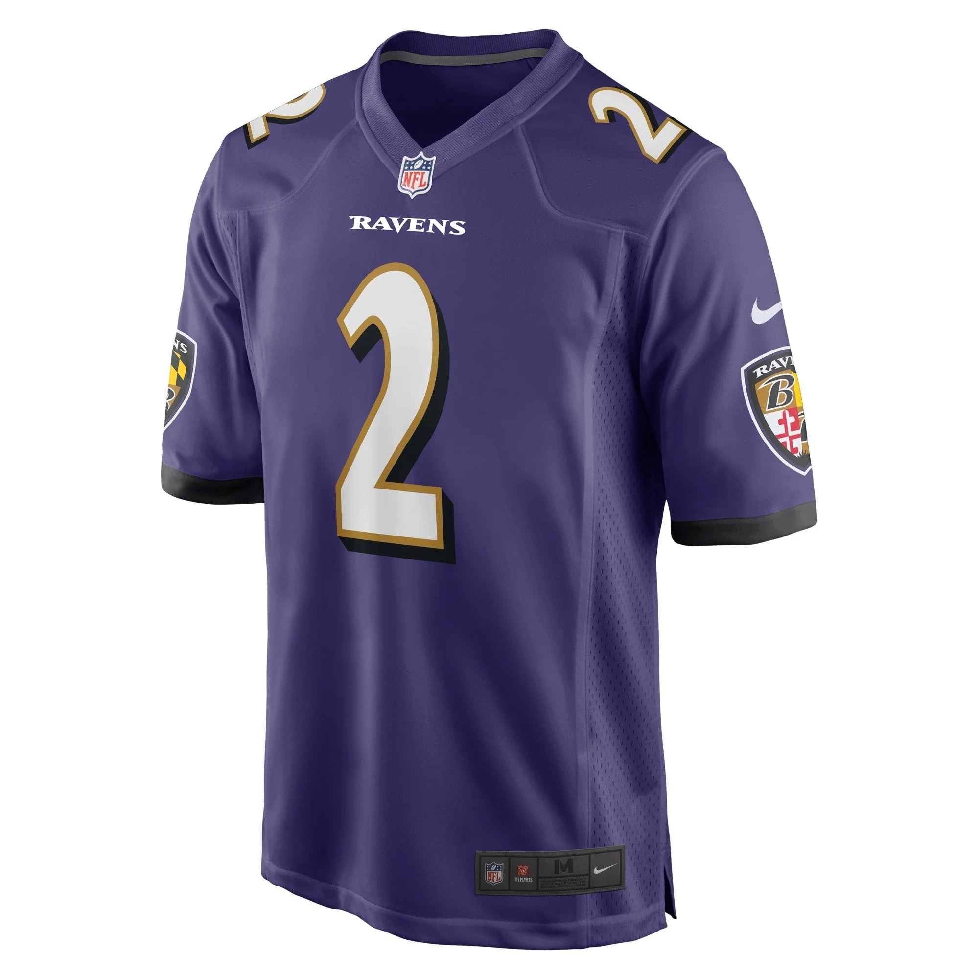 Nate Wiggins Baltimore Ravens Nike 2024 NFL active First Round Pick   Game Jersey - Purple