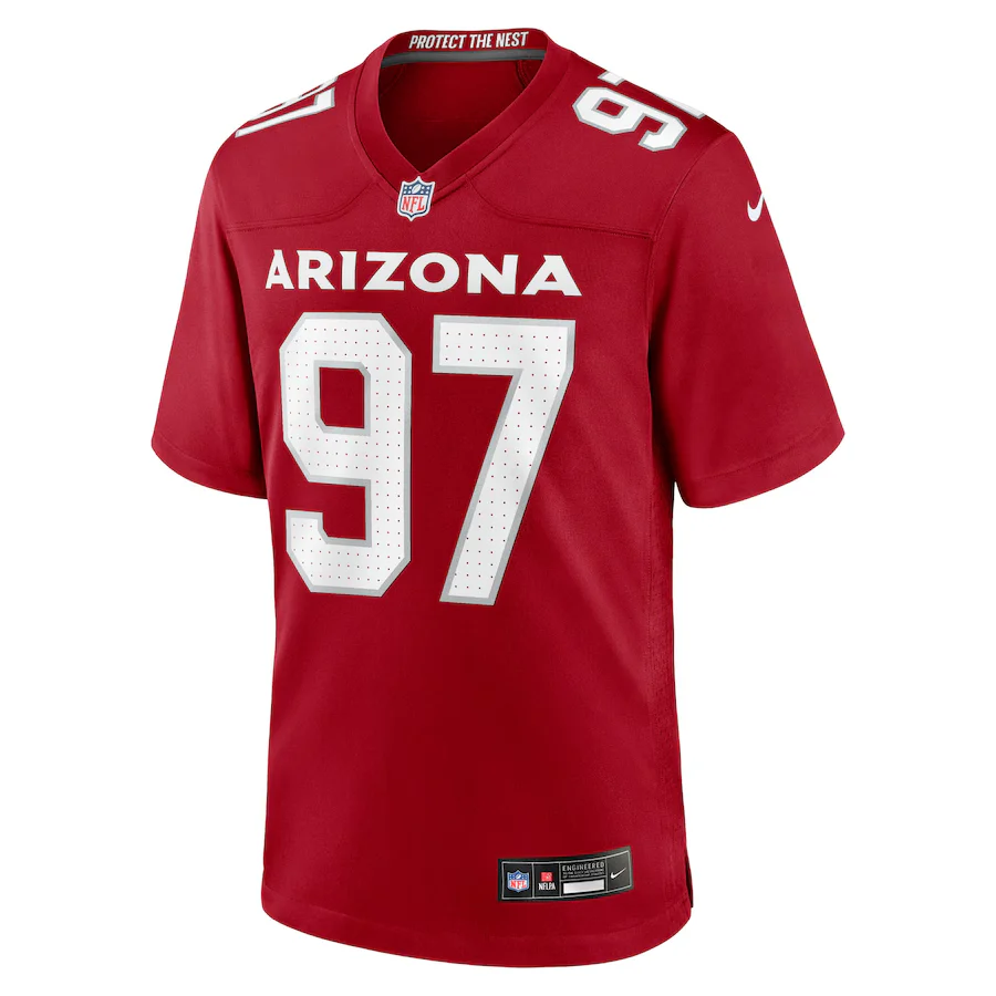 Arizona Cardinals Walter Nolen Nike Cardinal 2025 NFL active First Round Pick Game Jersey