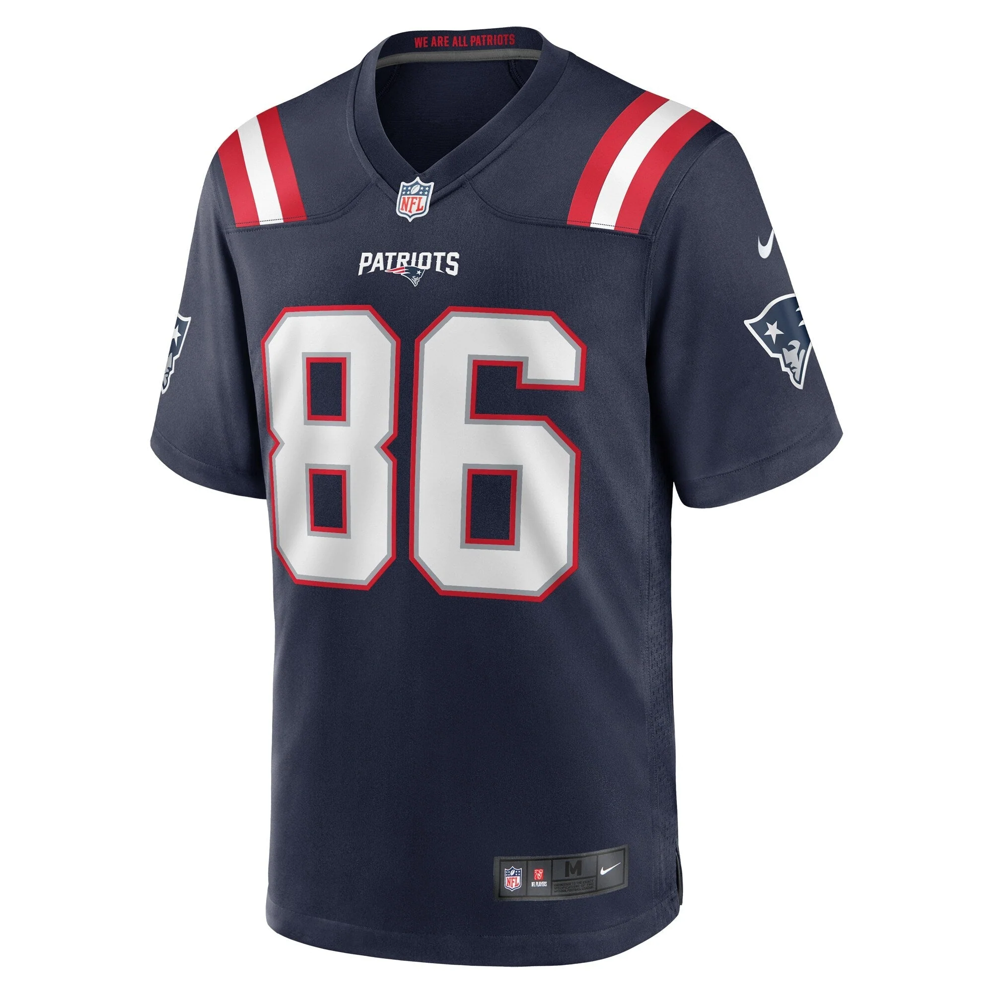 Lynn Bowden Jr. New England Patriots Nike Home Game   Jersey - Navy