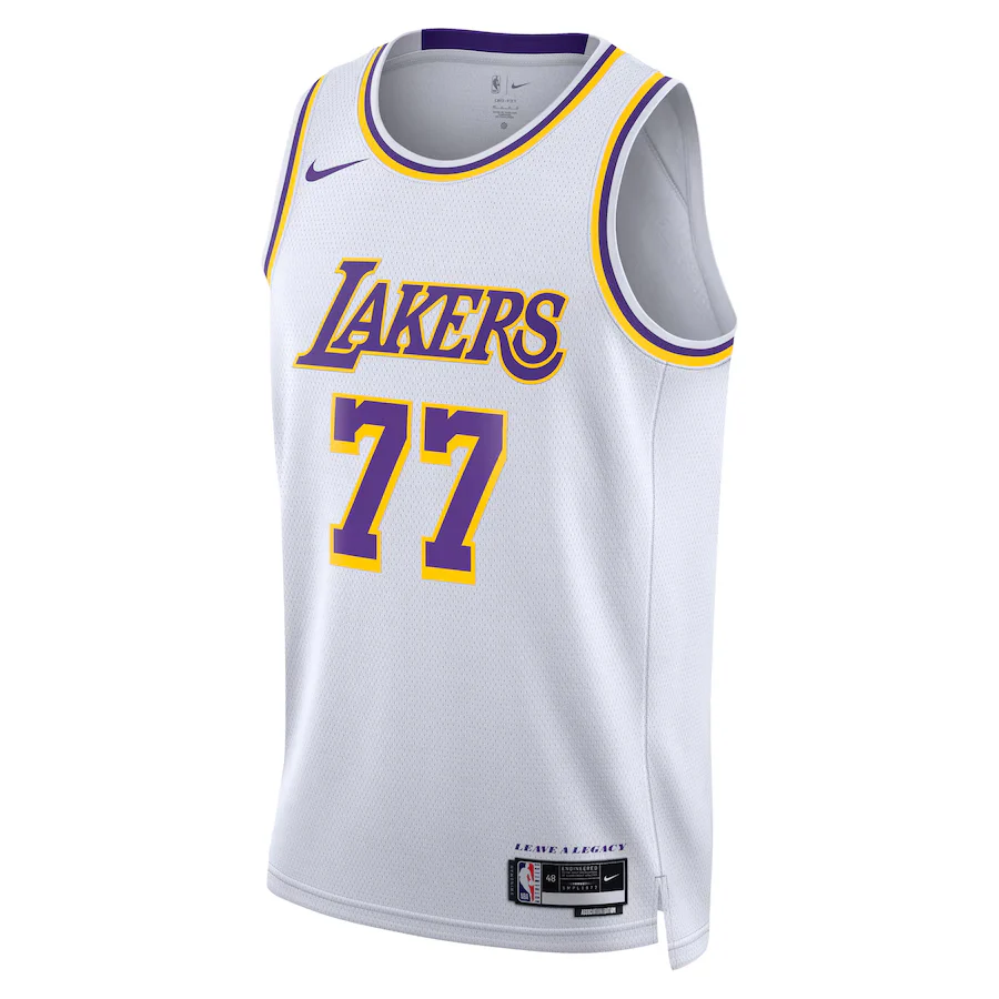 Los Angeles Lakers Nike Association Edition Swingman Jersey - White - Luka Don?i?