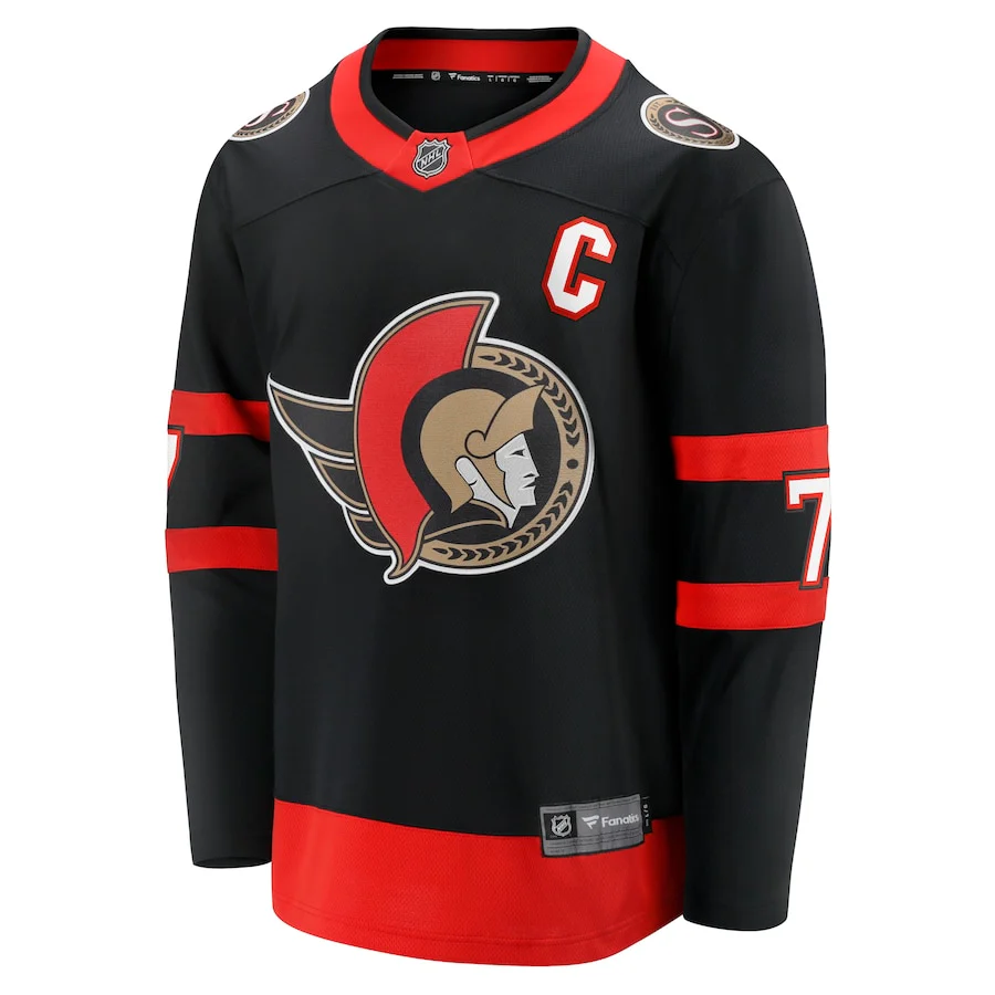 Brady Tkachuk Ottawa Senators   Home Breakaway Jersey - Black