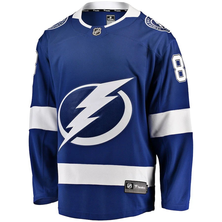 Men's Tampa Bay Lightning Andrei Vasilevskiy Fanatics Blue Home Breakaway Player Jersey