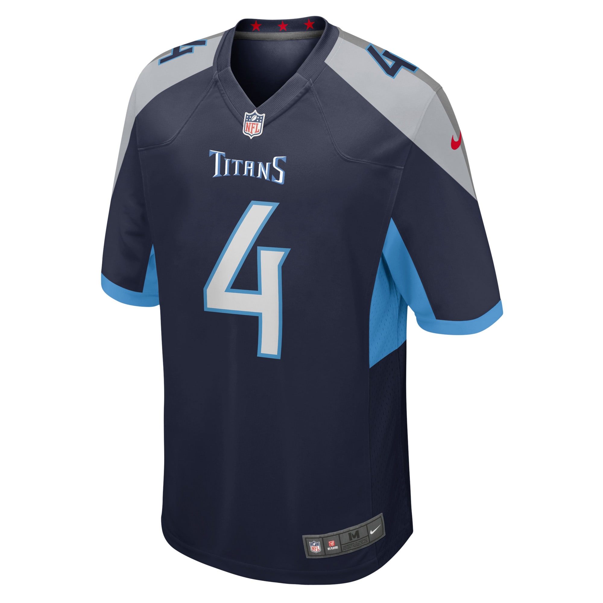 Men's Tennessee Titans Ryan Stonehouse  Navy Game Player Jersey