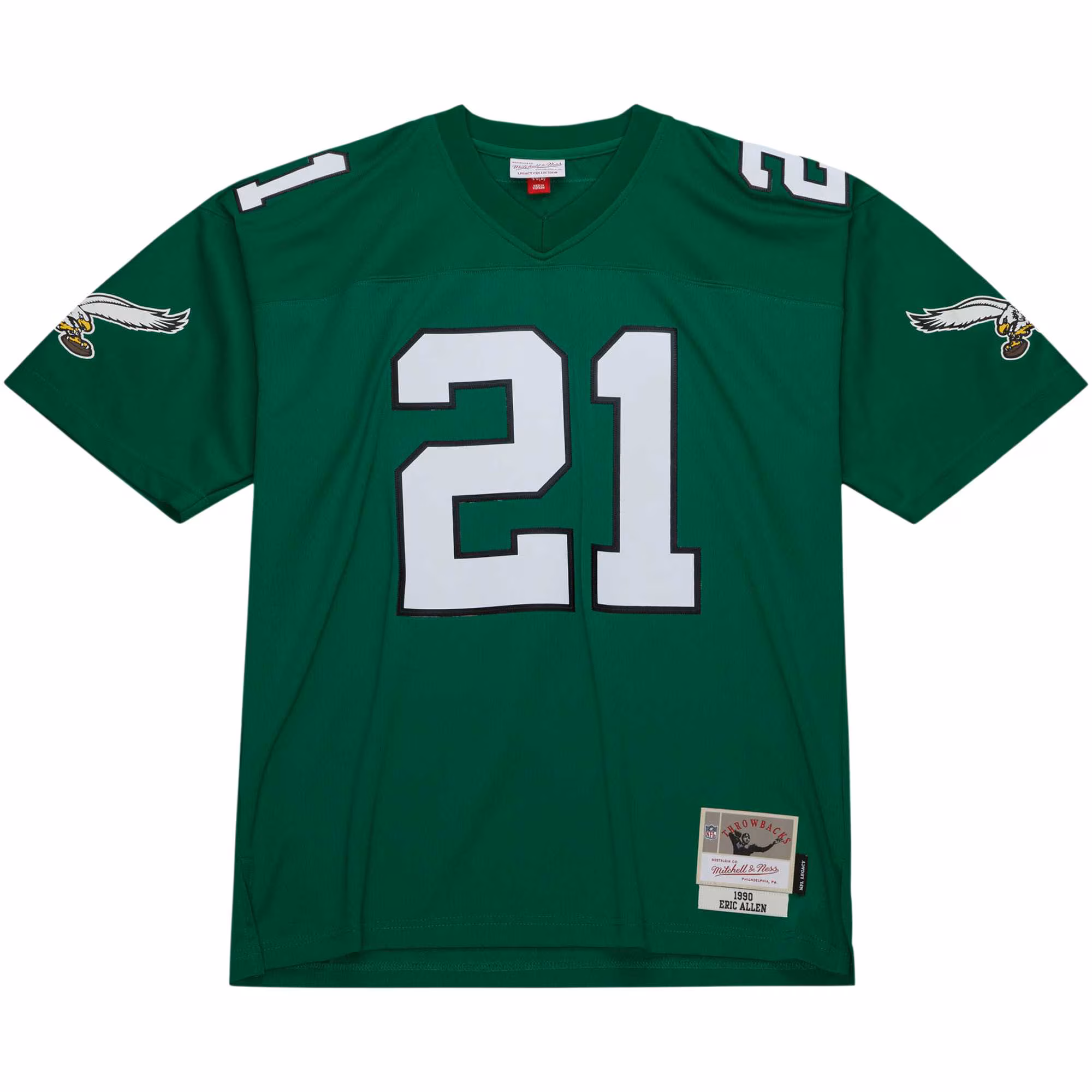 Men's Philadelphia Eagles Eric Allen Mitchell & Ness Kelly Green Legacy Replica Jersey