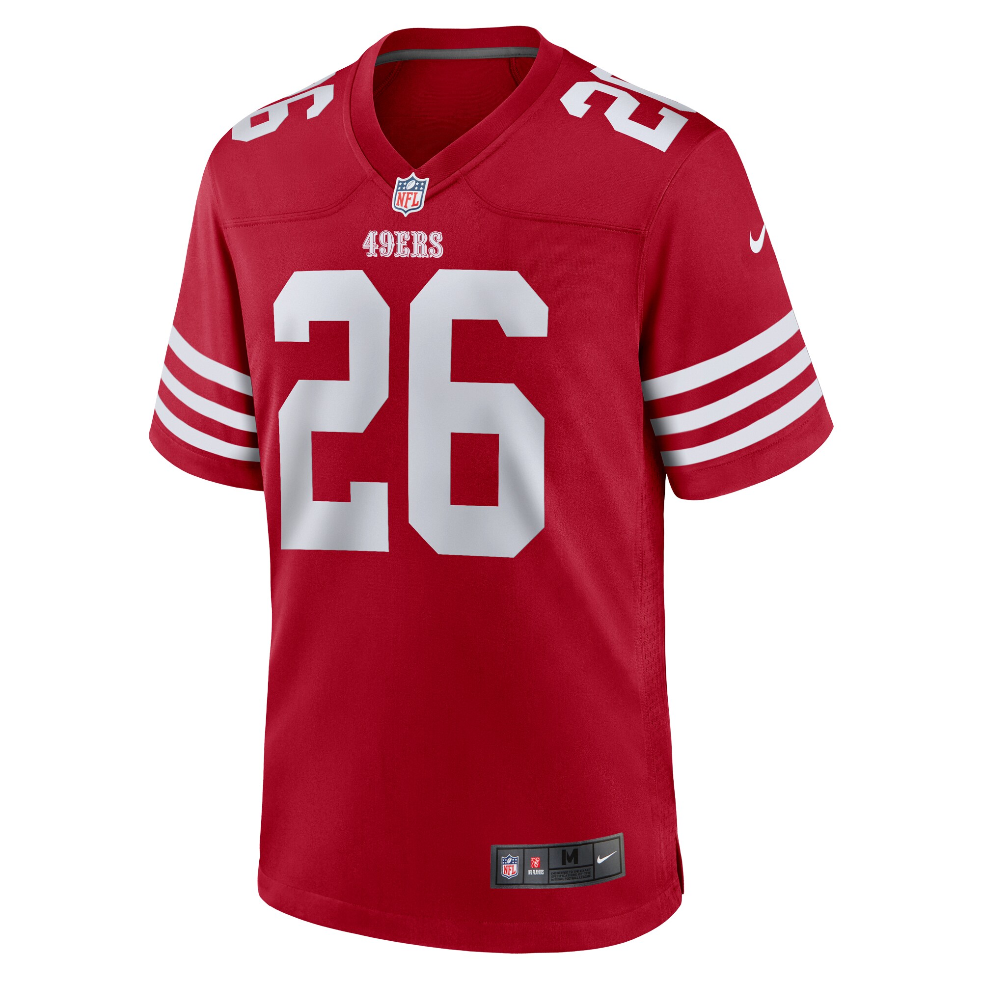 Men's San Francisco 49ers Chase Lucas  Scarlet Team Game Jersey