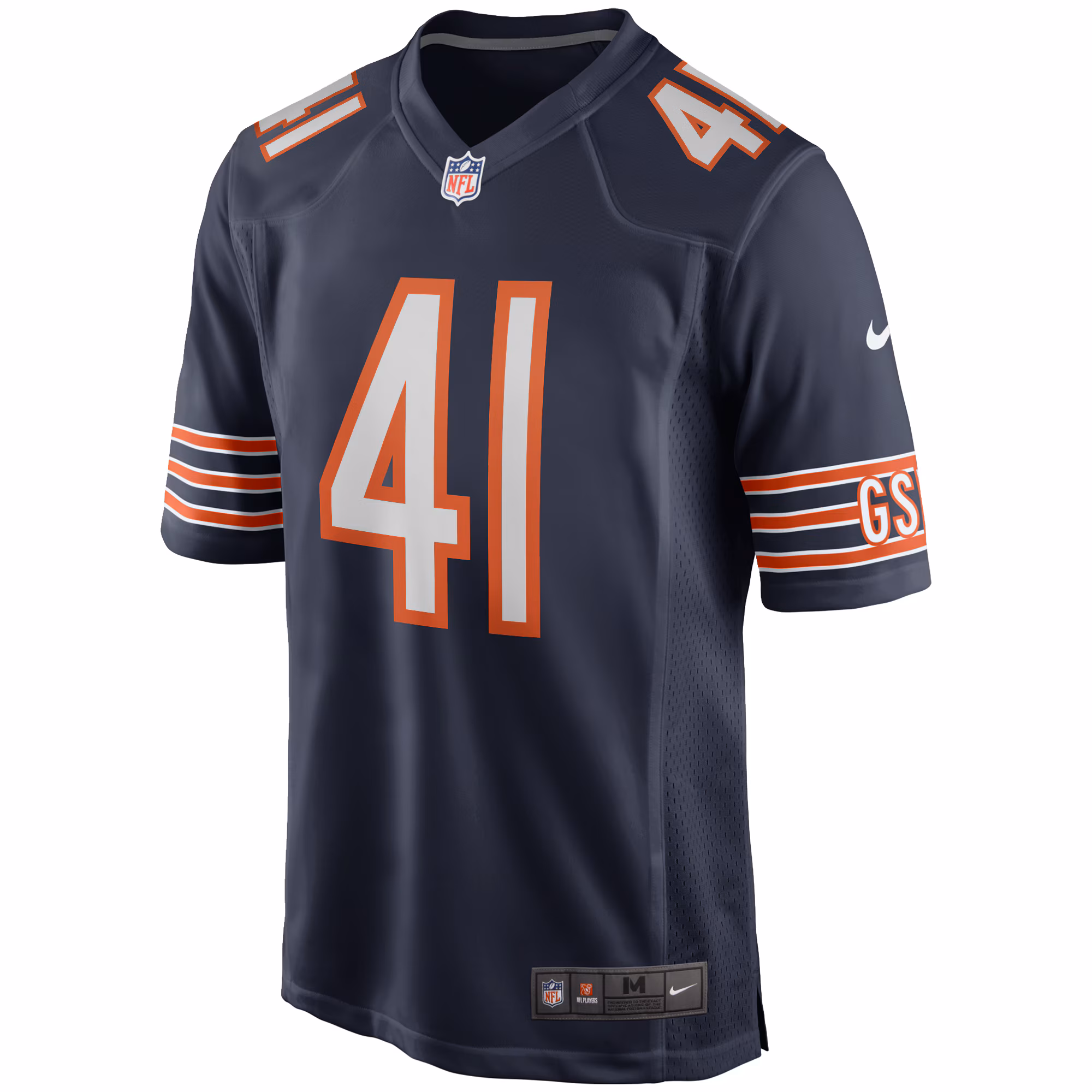 Men's Chicago Bears Brian Piccolo  Navy Game Retired Player Jersey