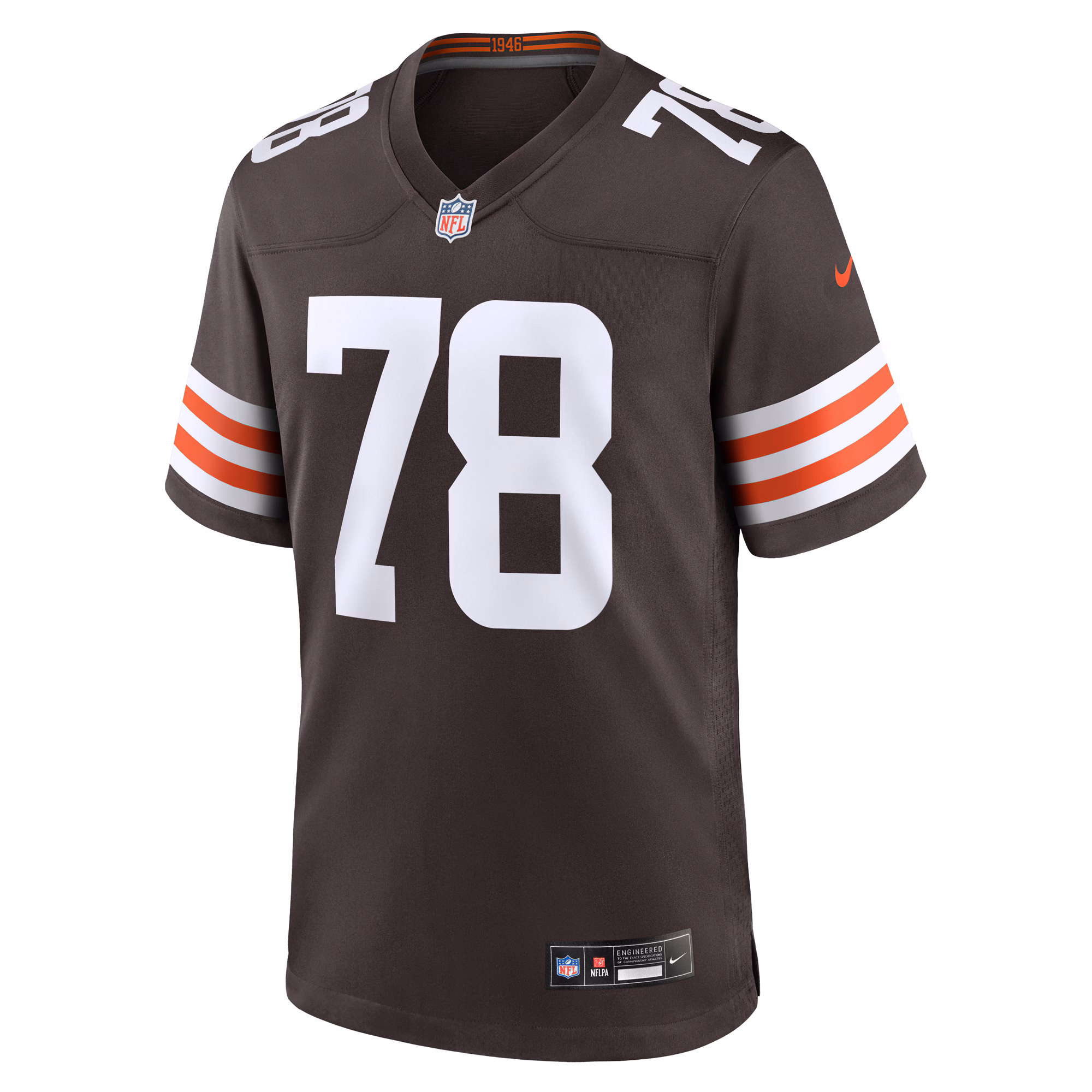 Men's Cleveland Browns Jack Conklin  Brown Team Game Jersey