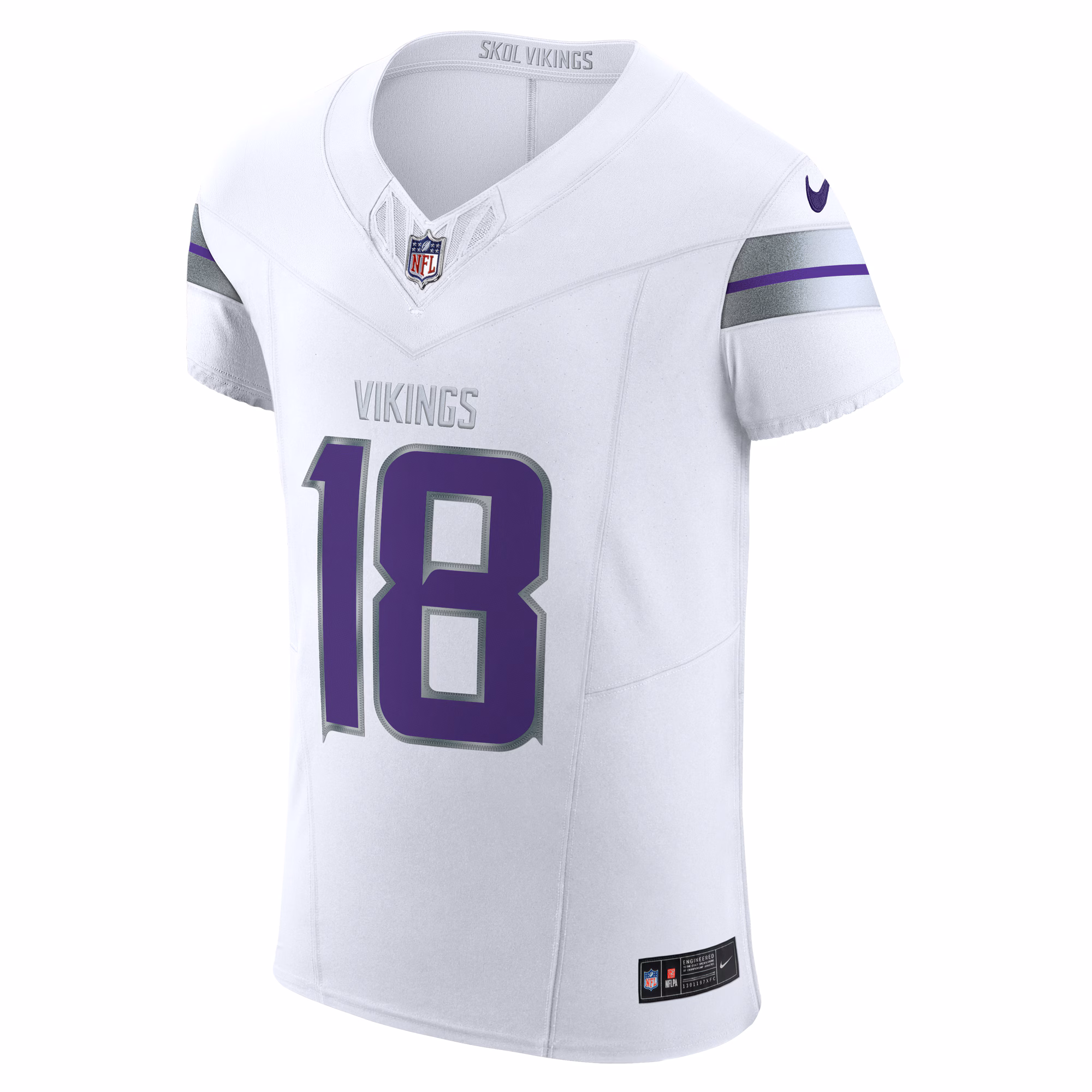Men's Minnesota Vikings Justin Jefferson  White Alternate Vapor F.U.S.E. Elite Player Jersey
