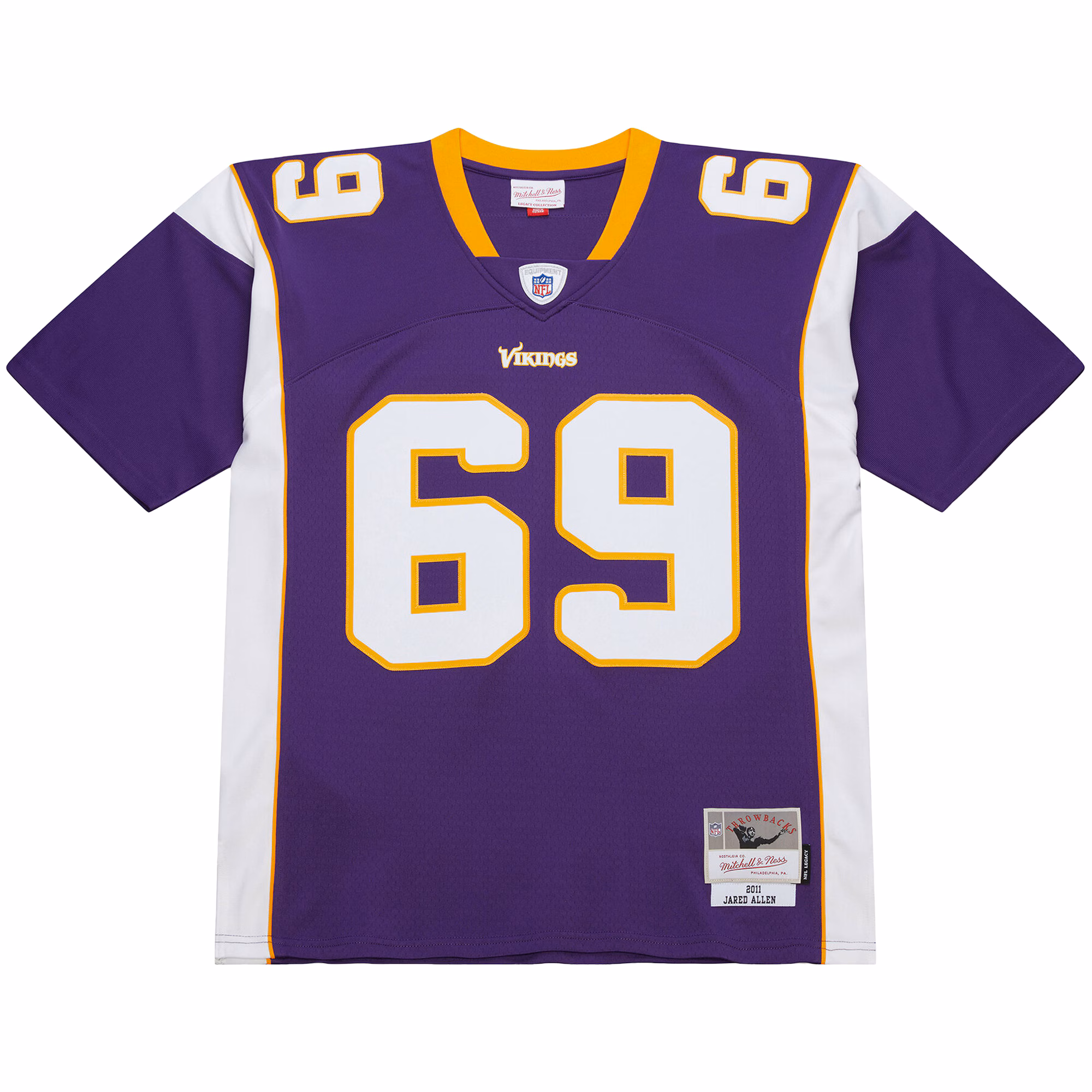 Men's Minnesota Vikings Jared Allen Mitchell & Ness Purple 2011 Legacy Replica Jersey