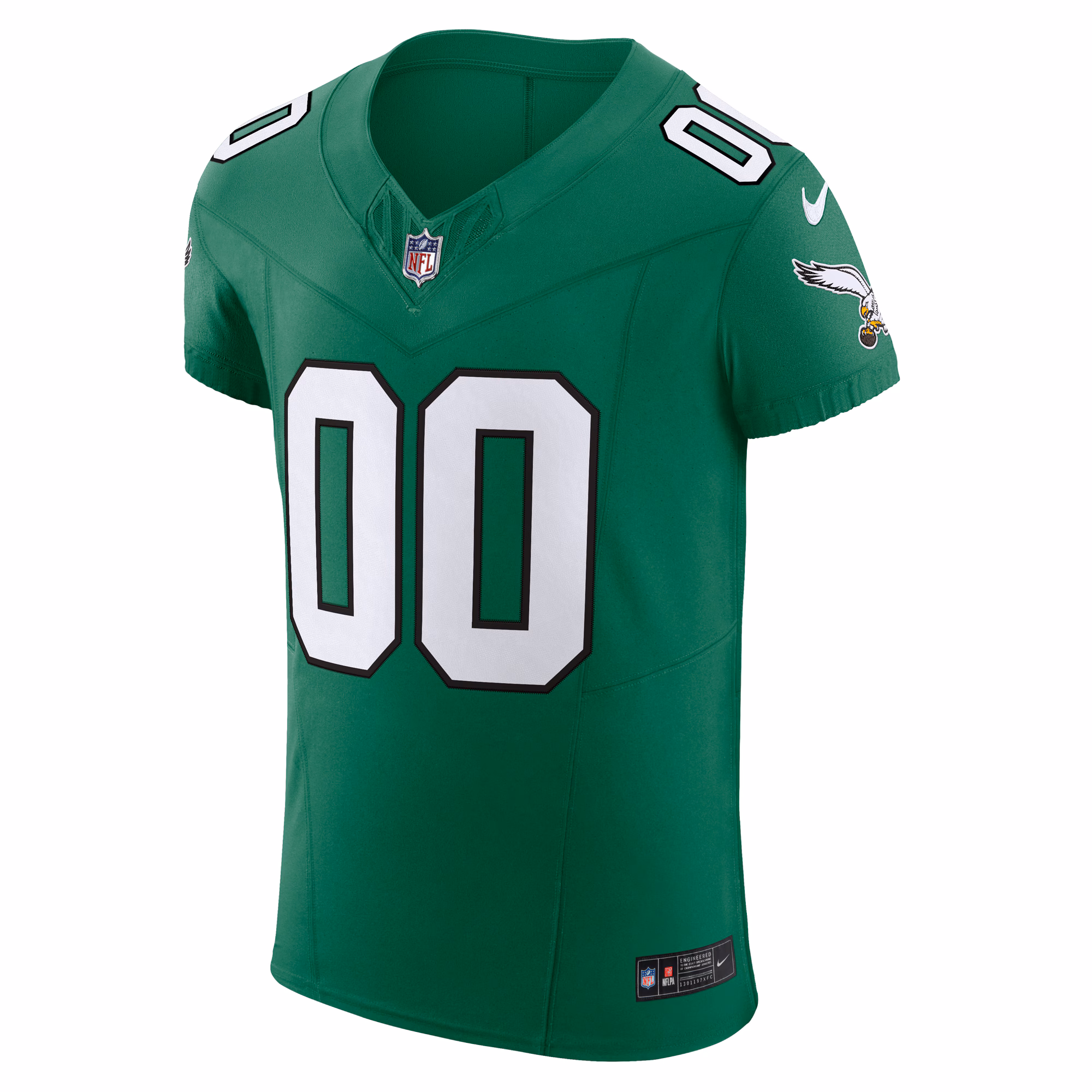 Men's Philadelphia Eagles  Kelly Green 2nd Alternate Vapor F.U.S.E. Elite Custom Jersey