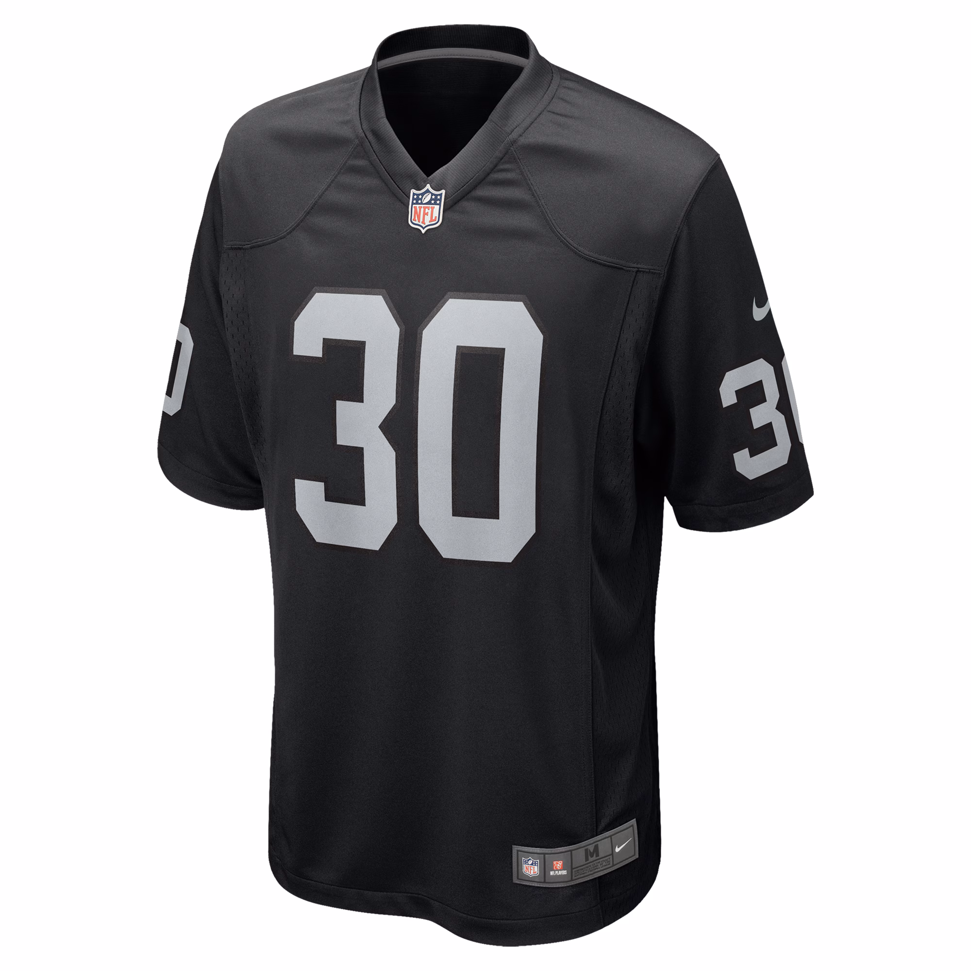 Men's Las Vegas Raiders Darnay Holmes  Black Team Game Jersey