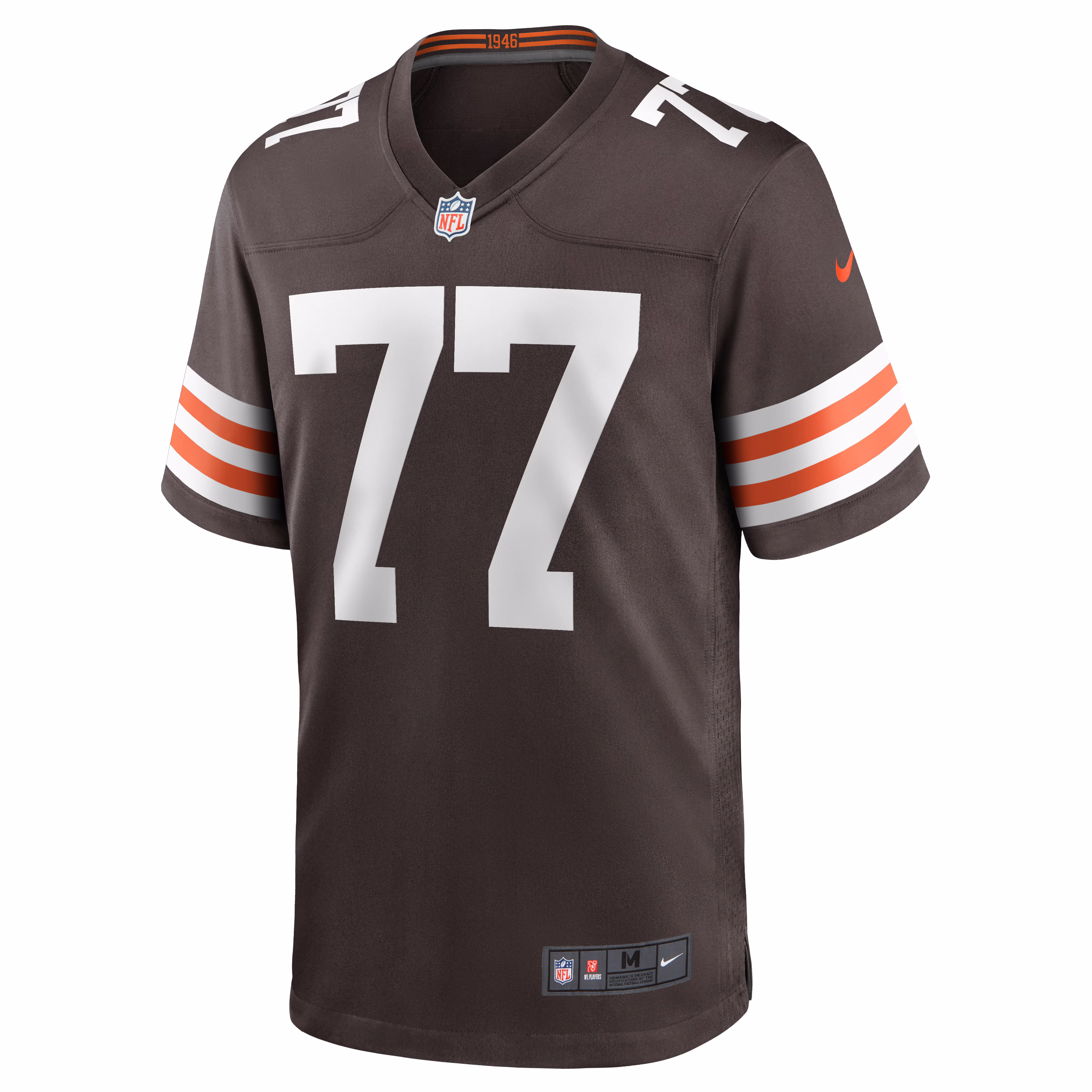 Men's Cleveland Browns Wyatt Teller  Brown Game Jersey