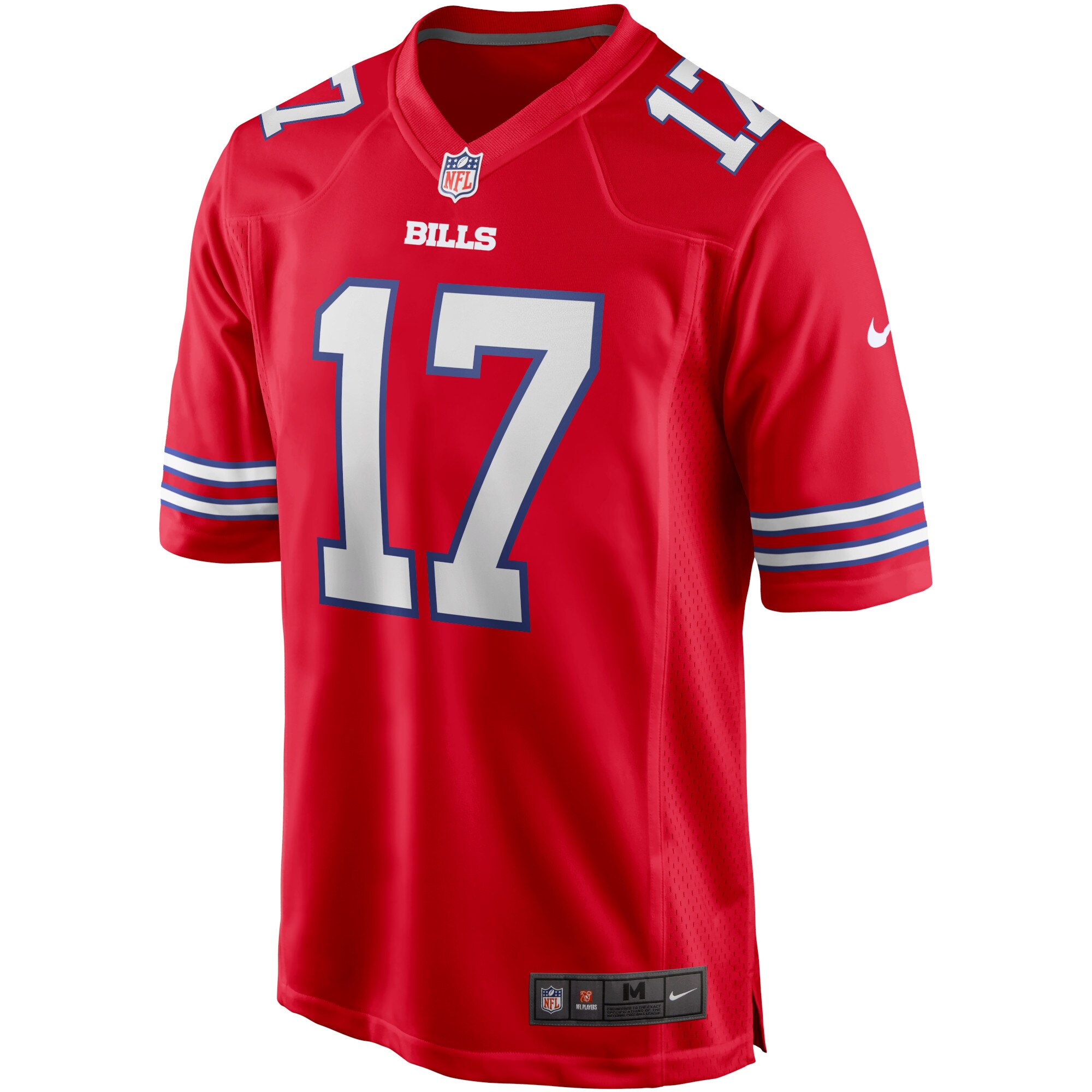 Men's Buffalo Bills Josh Allen  Red Alternate Game Player Jersey