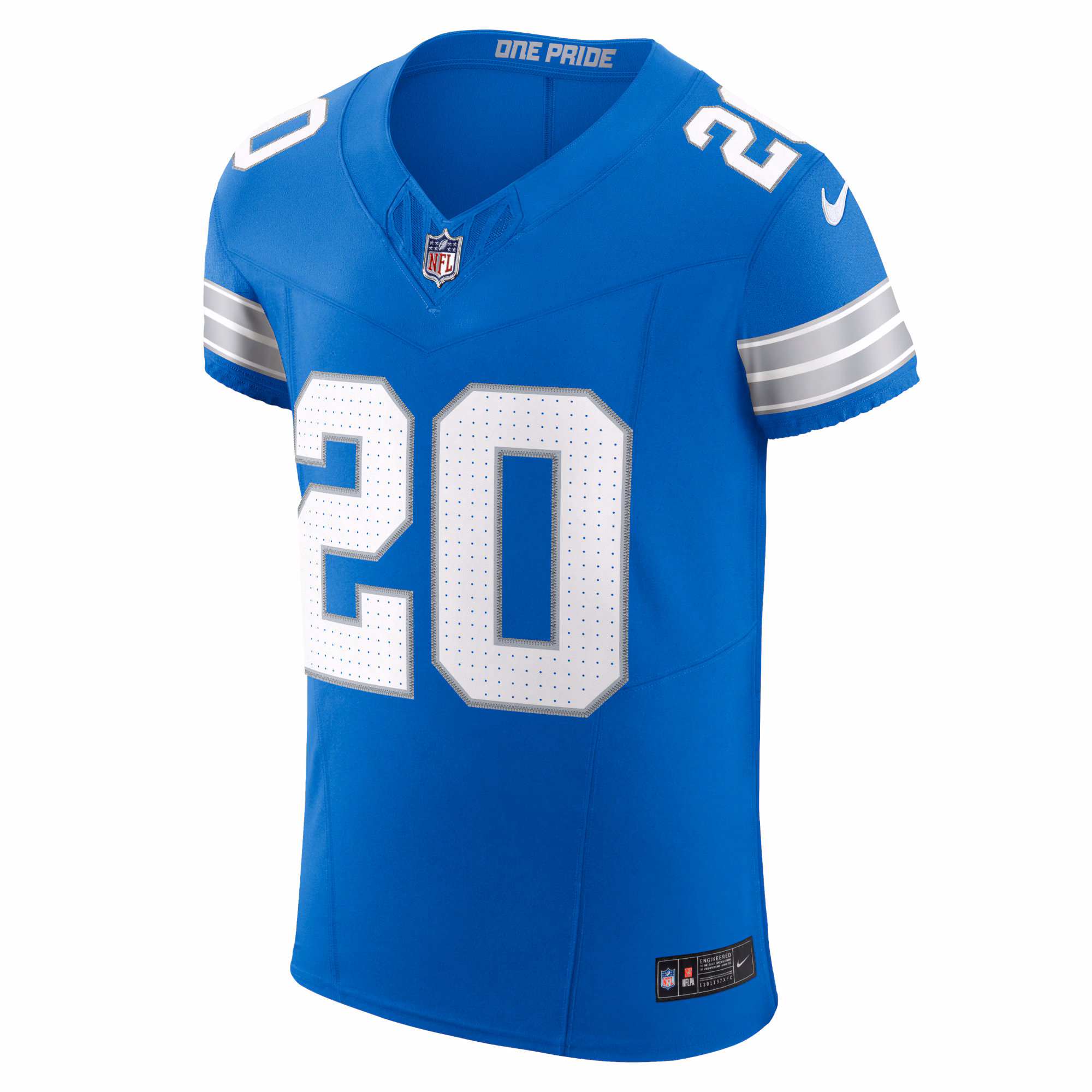 Men's Detroit Lions Barry Sanders  Blue Vapor F.U.S.E. Elite Jersey