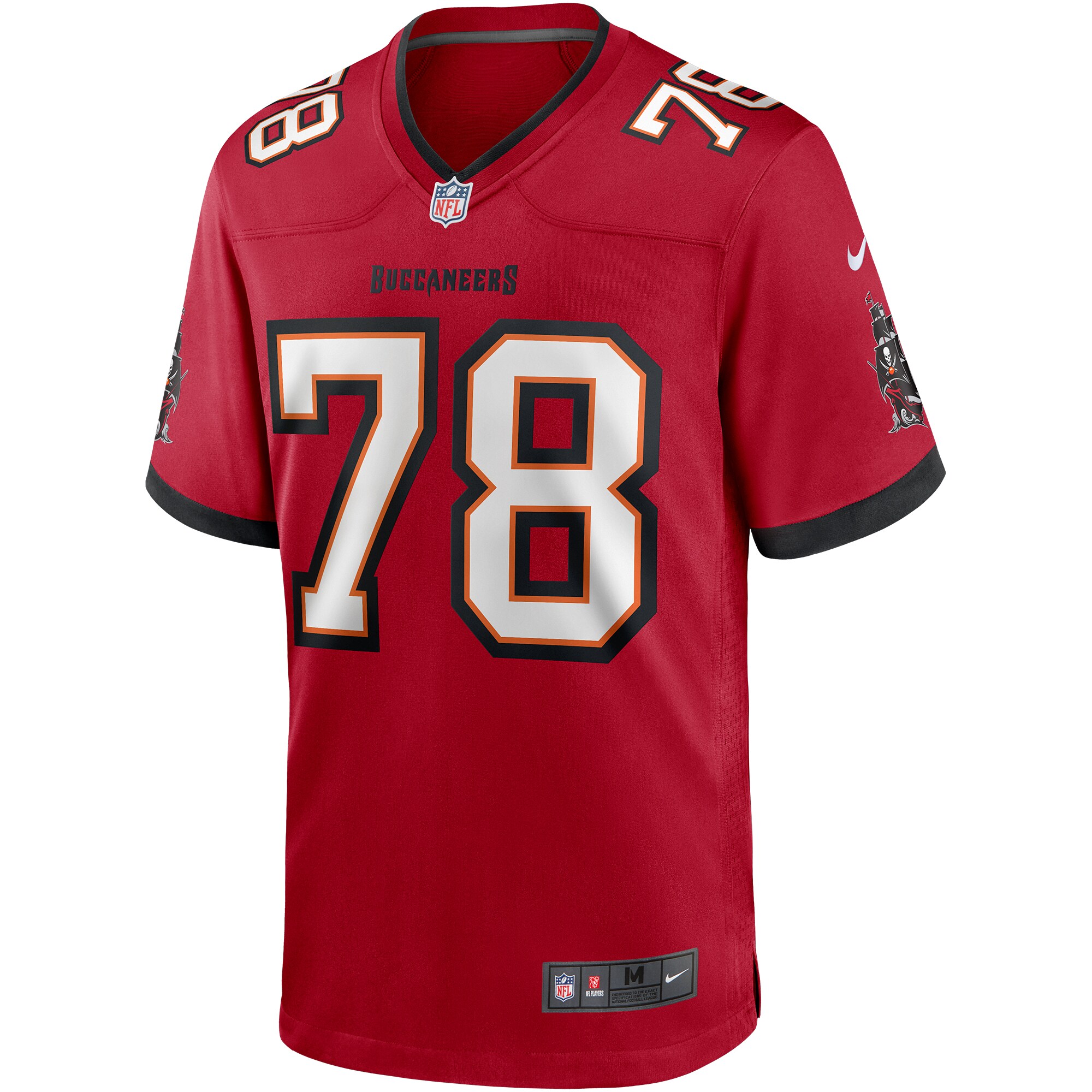 Men's Tampa Bay Buccaneers Tristan Wirfs  Red Player Game Jersey