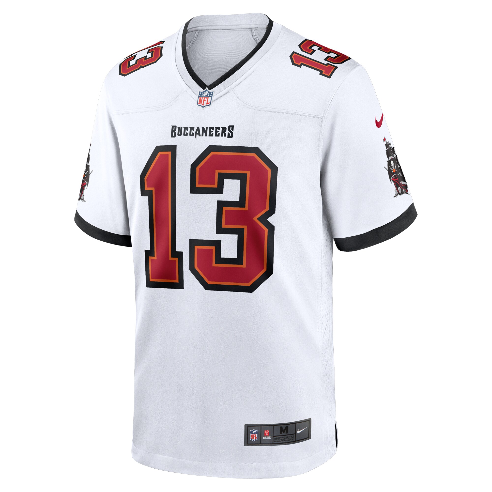 Men's Tampa Bay Buccaneers Mike Evans  White White Game Jersey