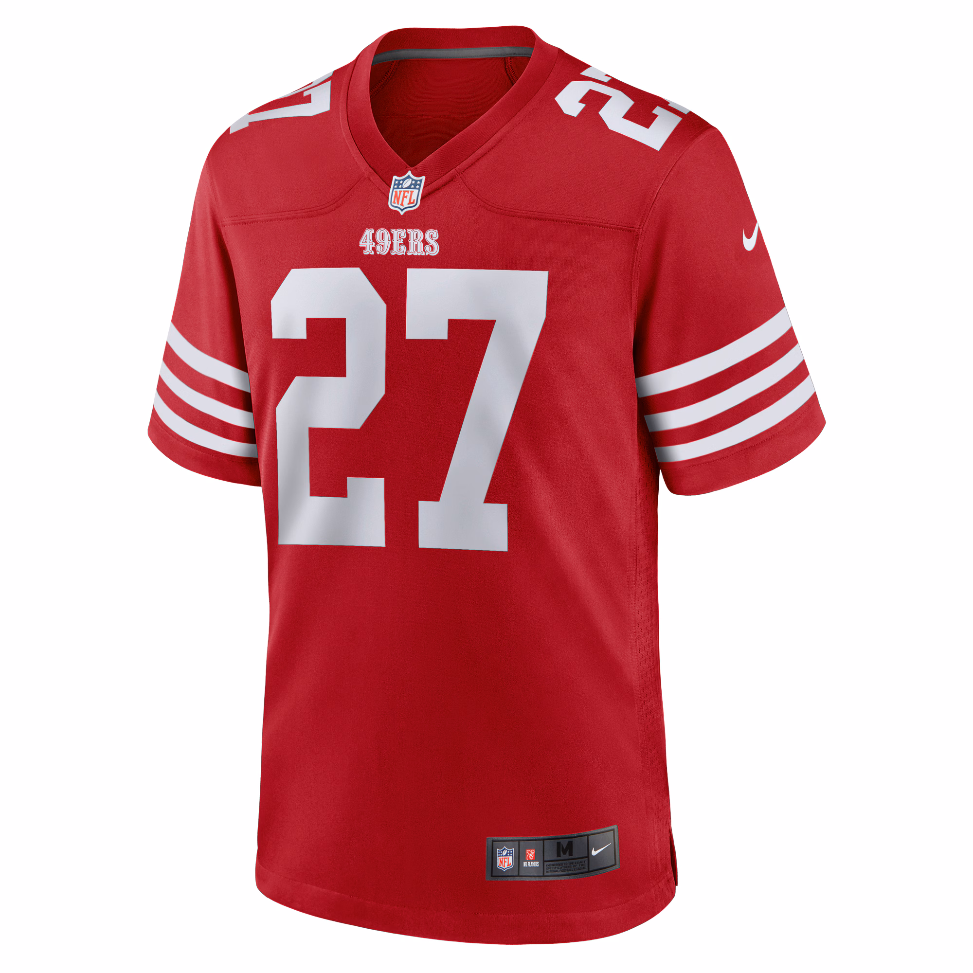 Men's San Francisco 49ers Ji'Ayir Brown  Scarlet Team Game Jersey