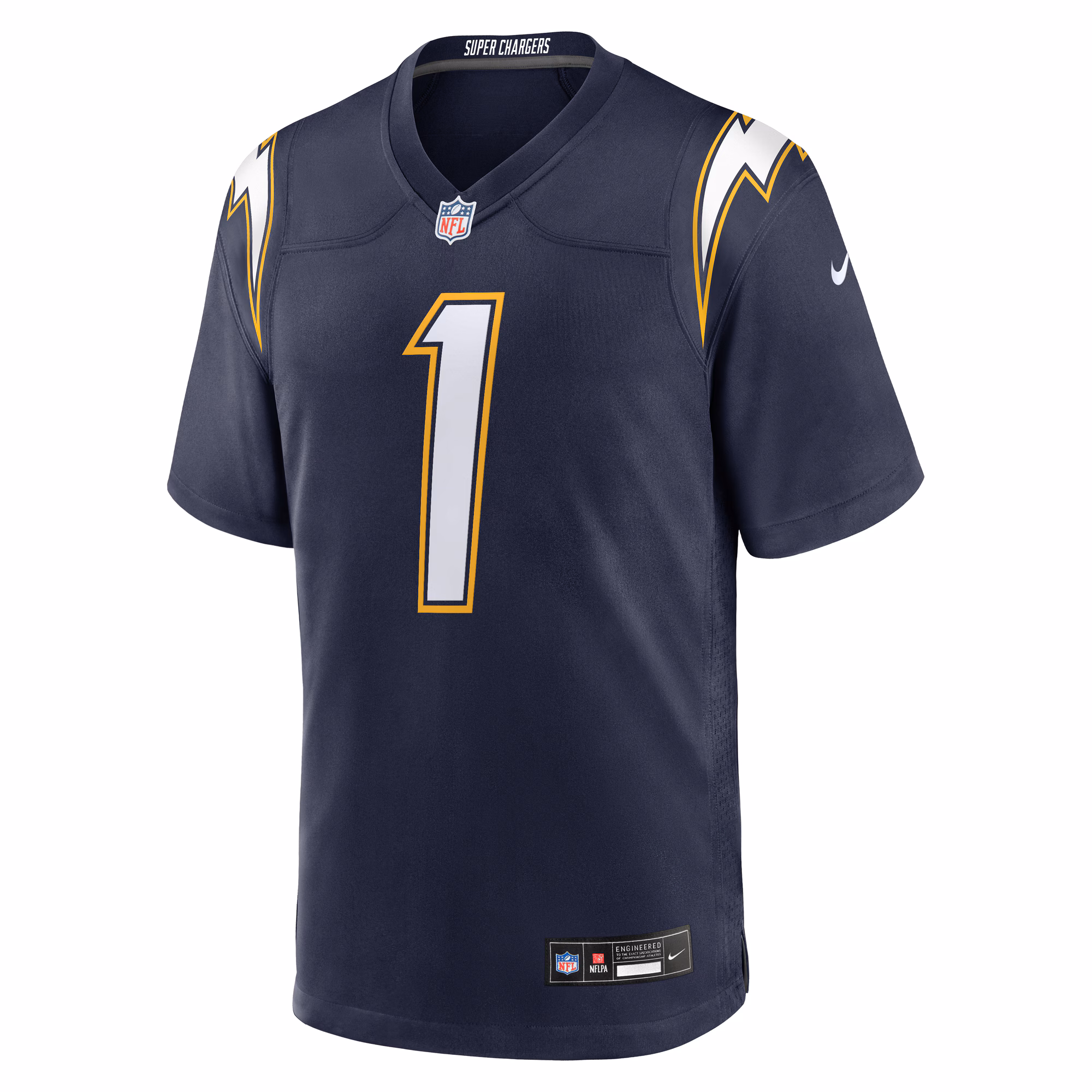 Men's Los Angeles Chargers Quentin Johnston  Navy Alternate Super Chargers Game Player Jersey