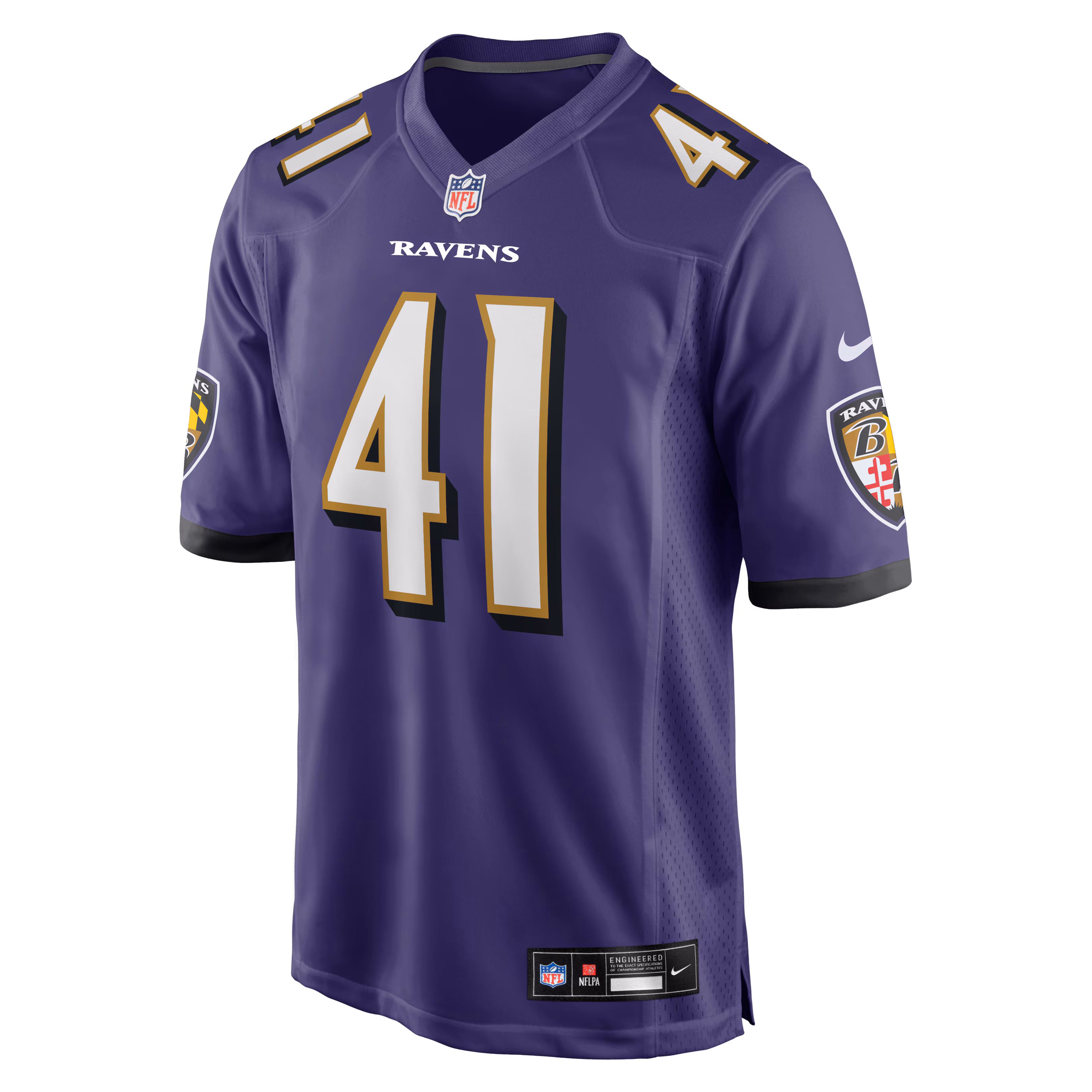 Men's Baltimore Ravens Dre'Mont Jones  Purple Team Game Jersey