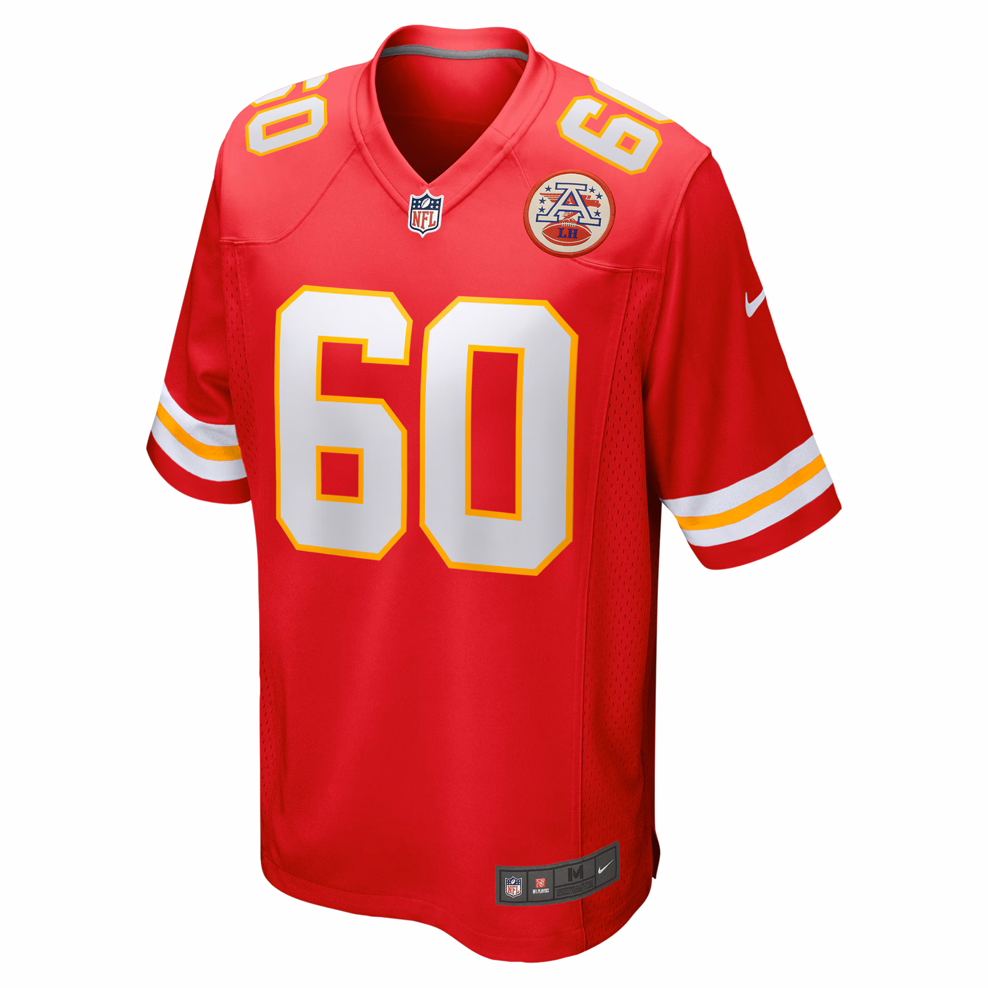 Men's Kansas City Chiefs Hunter Nourzad  Red Game Jersey