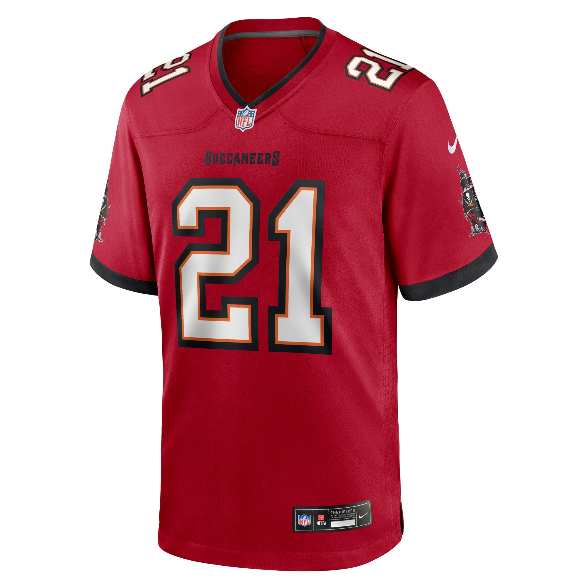 Men's Tampa Bay Buccaneers Benjamin Morrison  Red Team Game Jersey