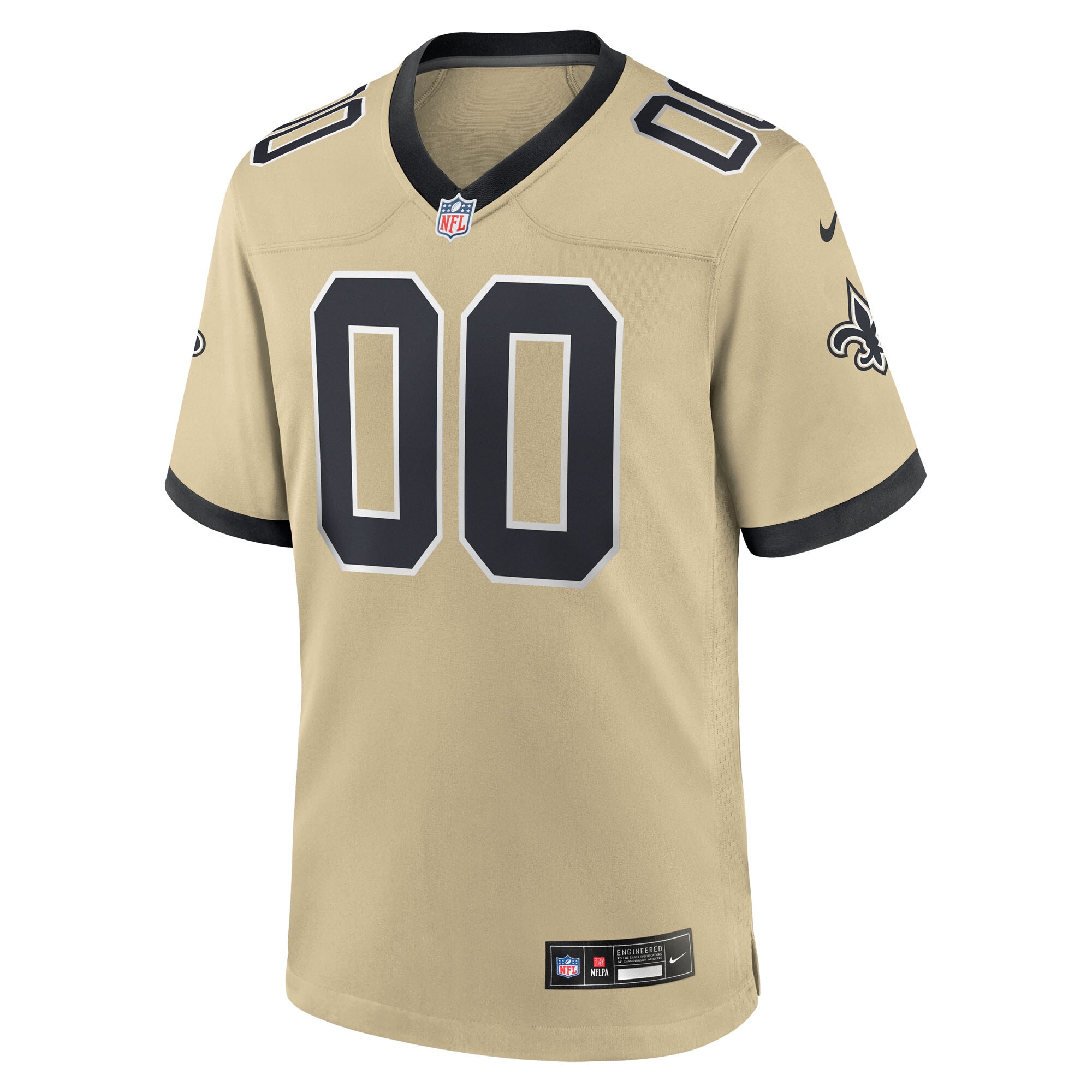 Men's New Orleans Saints  Gold Gameday Golds Alternate Custom Game Jersey