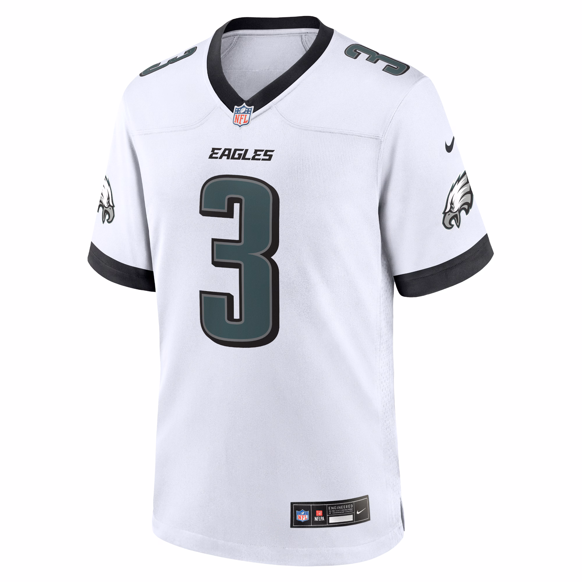 Men's Philadelphia Eagles Nolan Smith  White White Game Jersey