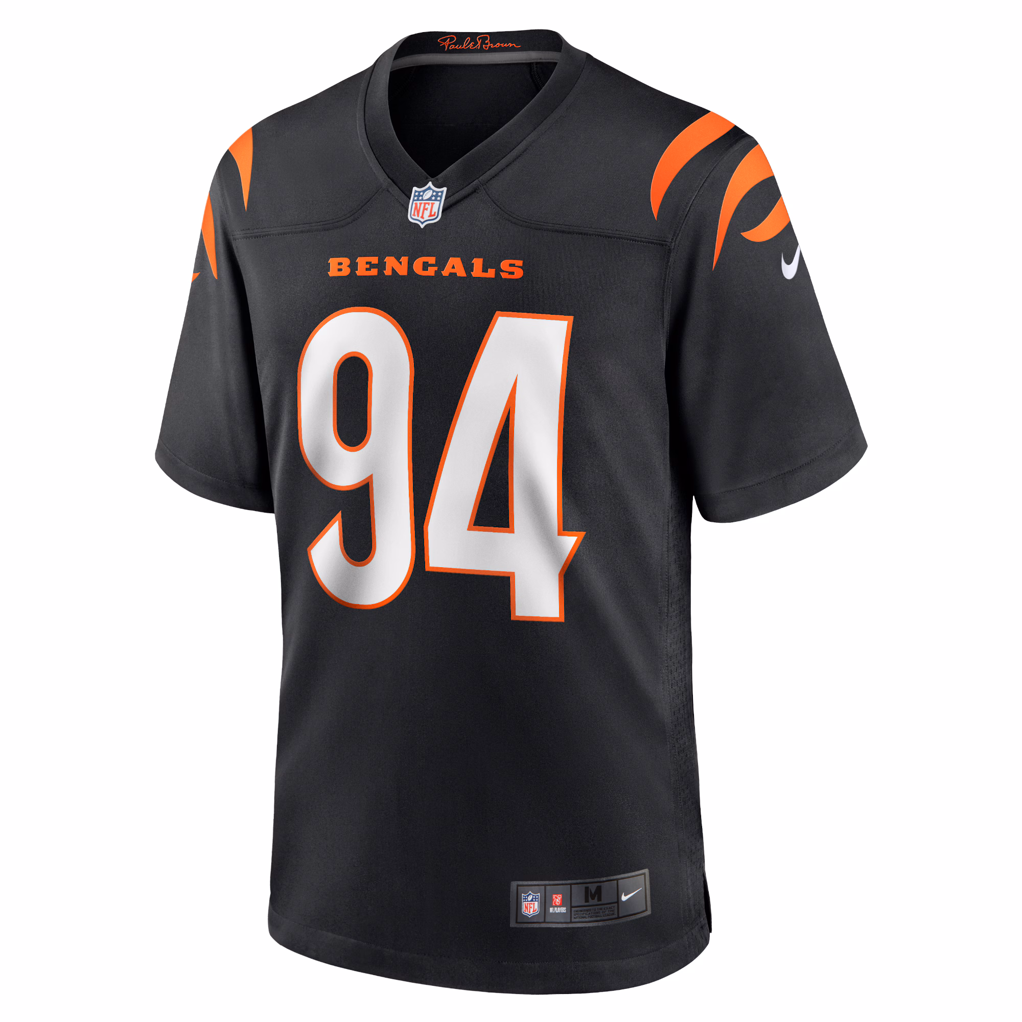 Men's Cincinnati Bengals Sam Hubbard  Black Player Game Jersey