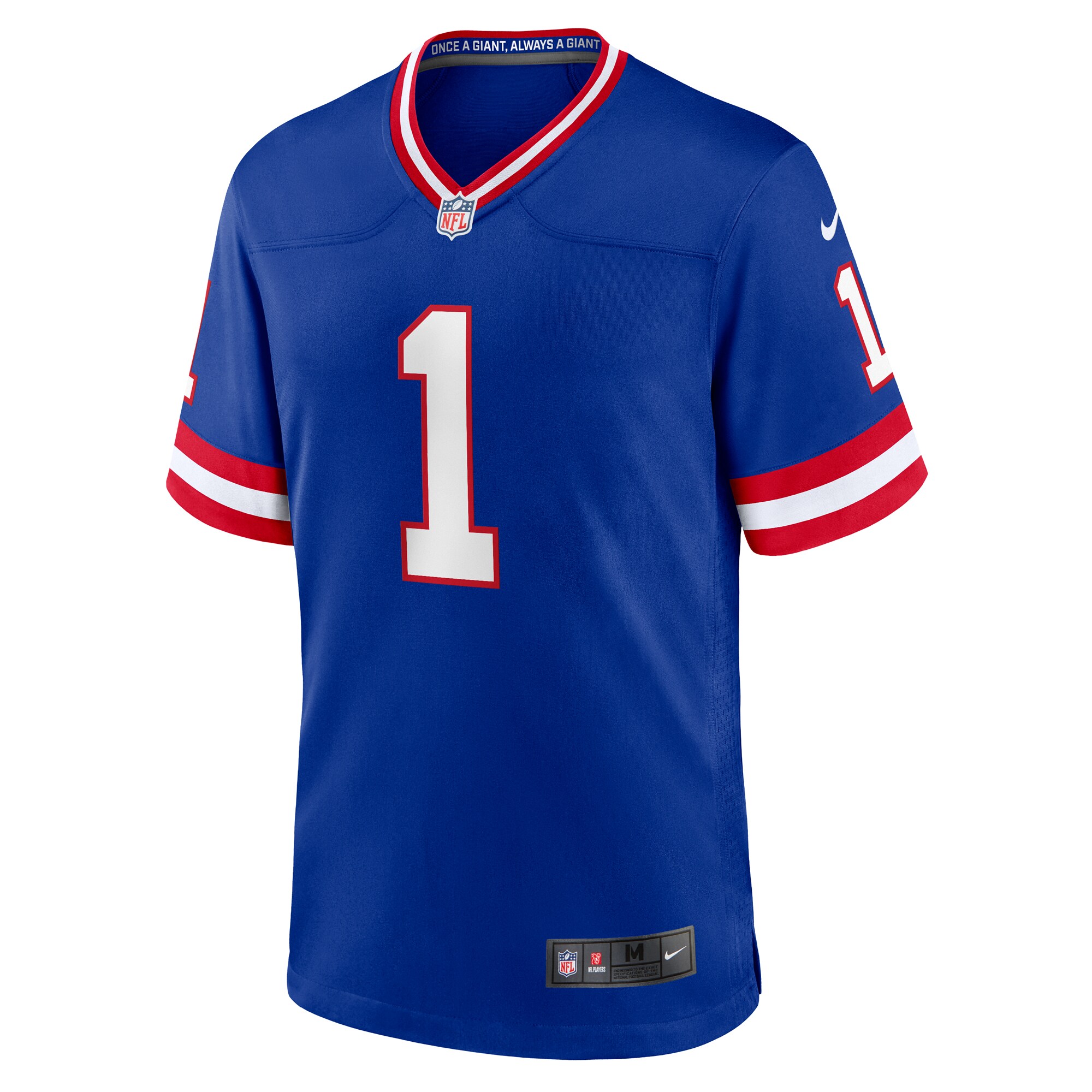 Men's New York Giants Malik Nabers  Royal Game Player Jersey