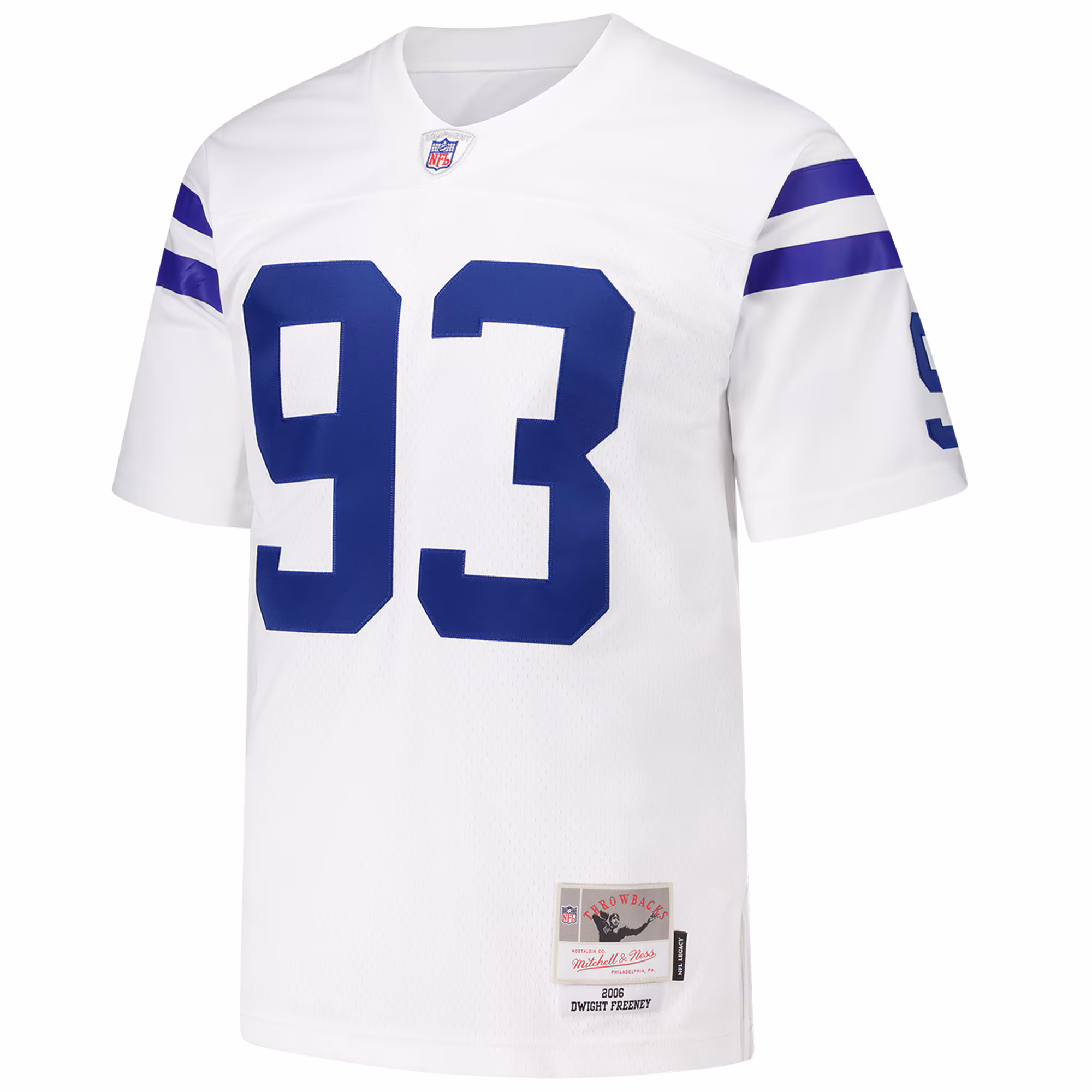 Men's Indianapolis Colts Dwight Freeney Mitchell & Ness White 2006 Legacy Replica Jersey