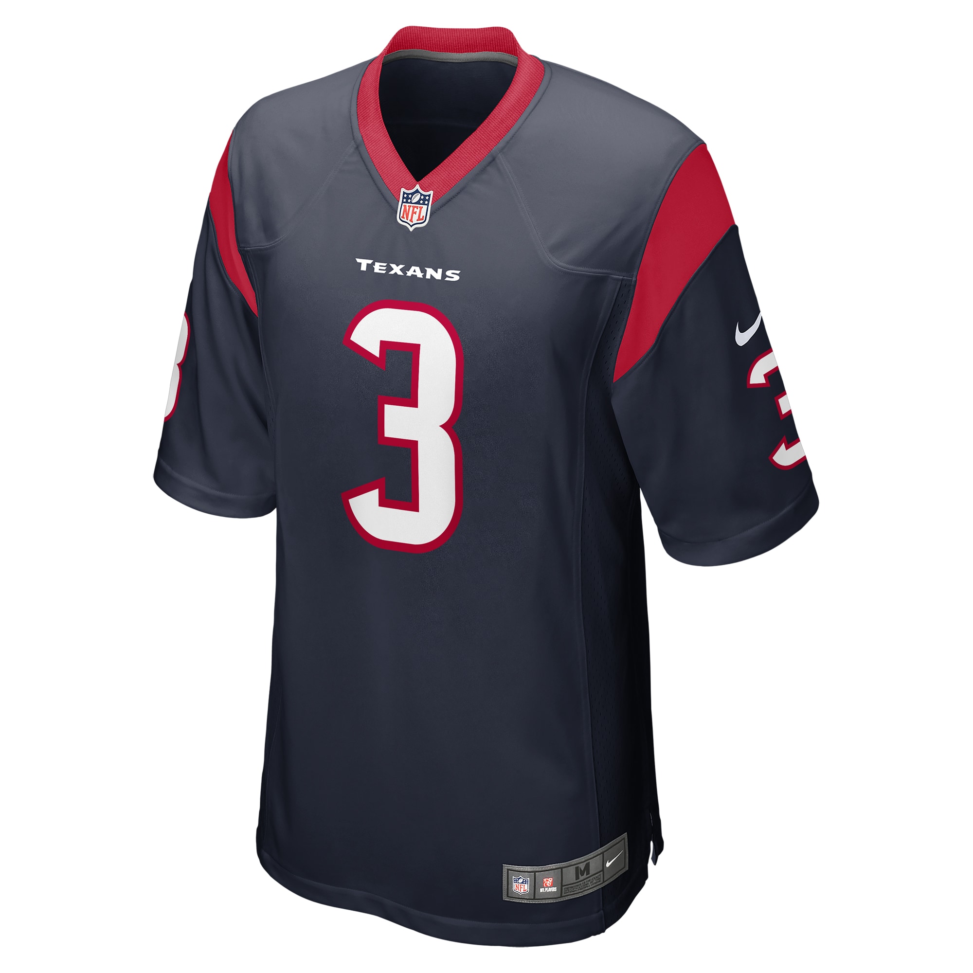 Men's Houston Texans Tank Dell  Navy Player Game Jersey