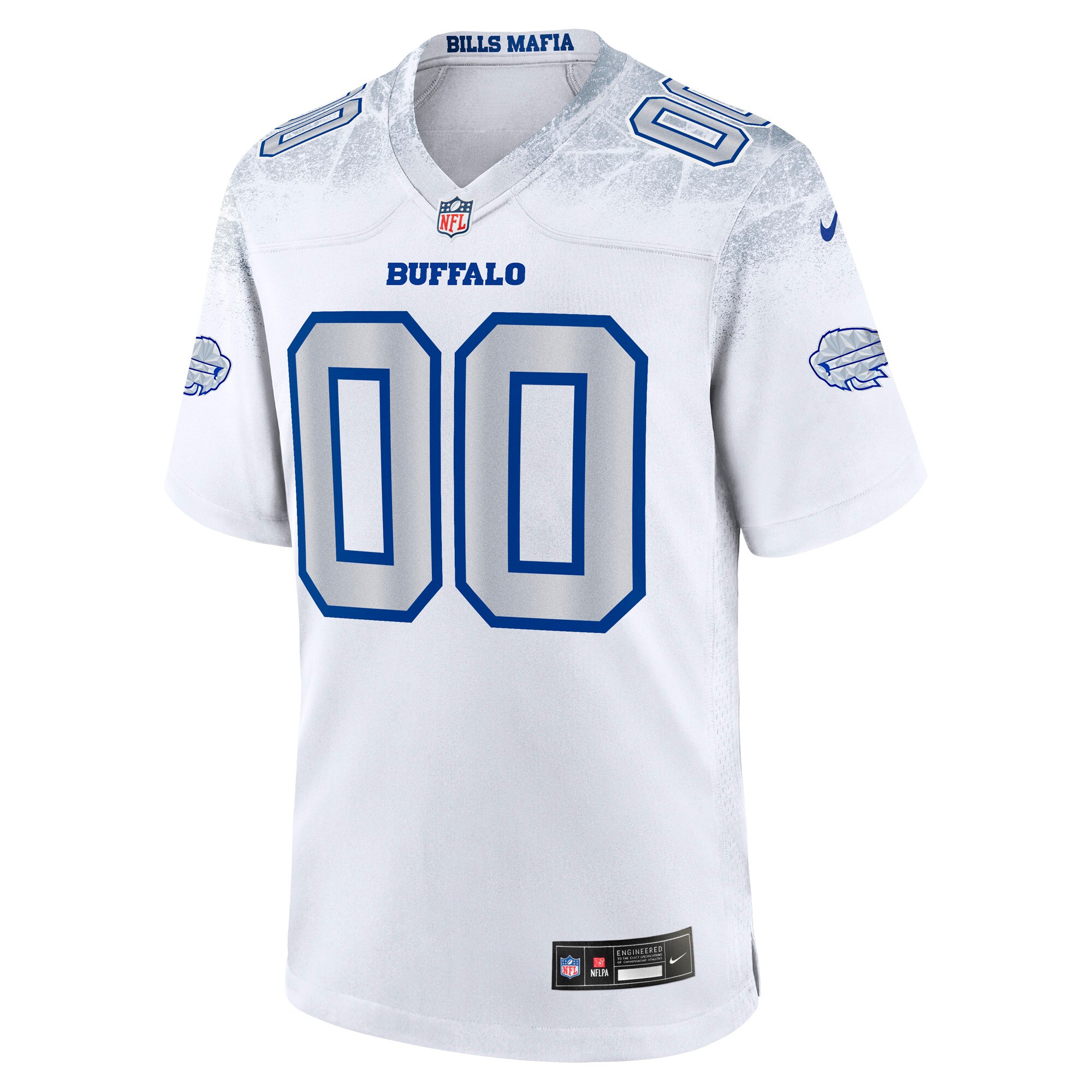 Men's Buffalo Bills  White 2025 Rivalries Collection Custom Game Jersey