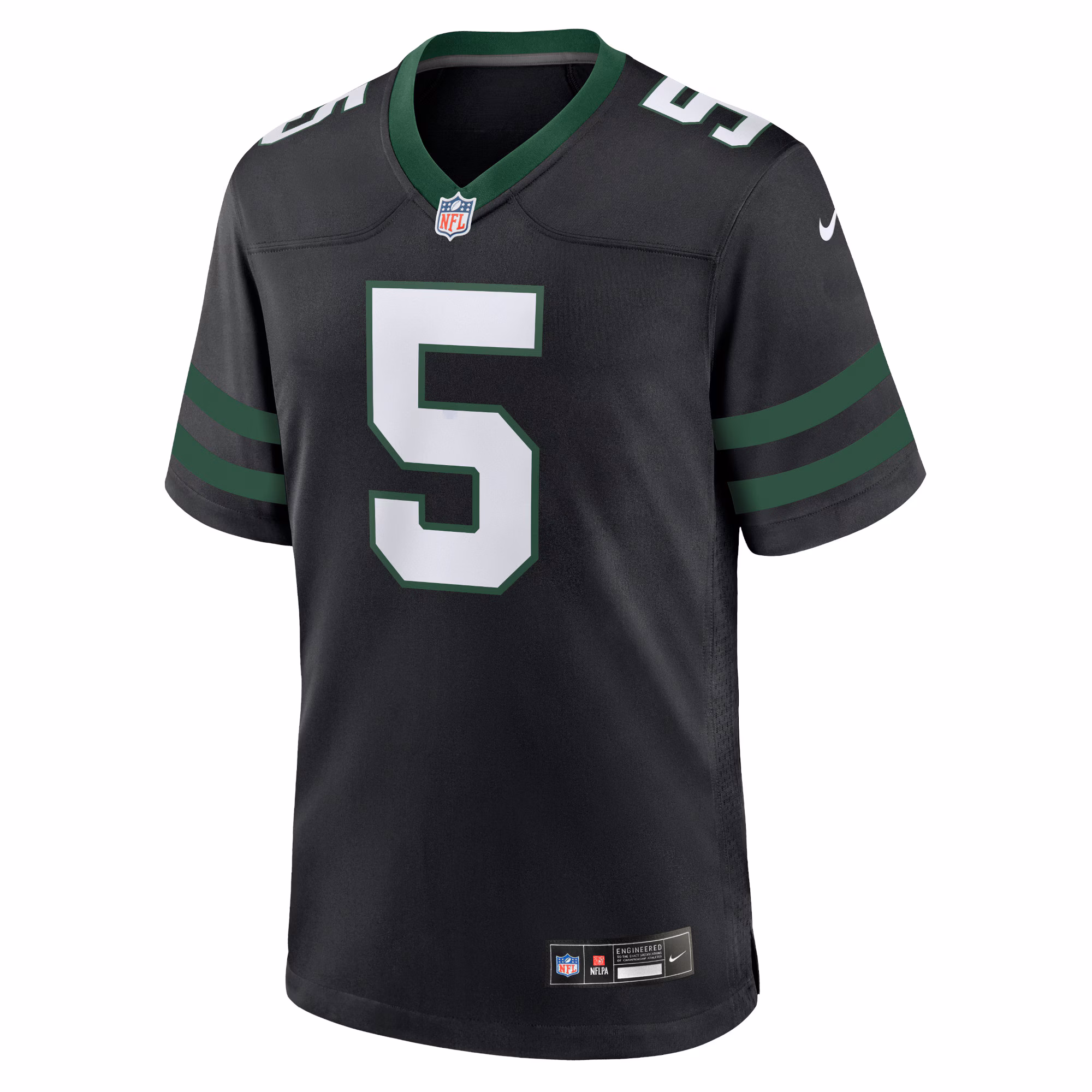 Men's New York Jets Garrett Wilson  Legacy Black Alternate Game Jersey