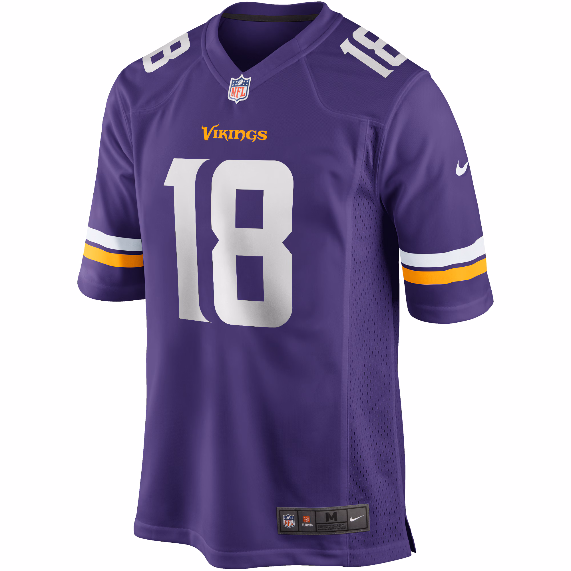 Men's Minnesota Vikings Justin Jefferson  Purple Player Game Jersey