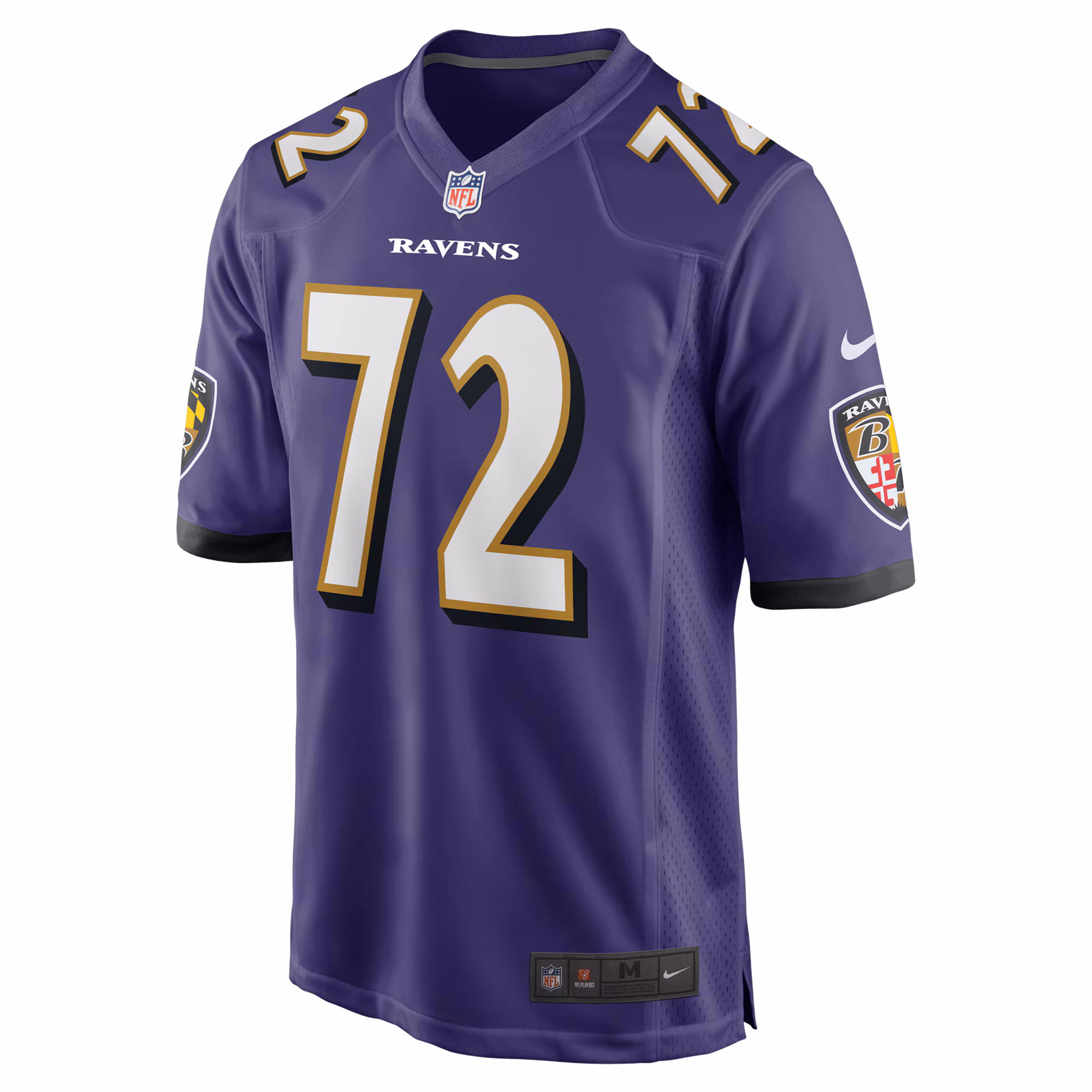 Men's Baltimore Ravens Andrew Vorhees  Purple Team Game Jersey