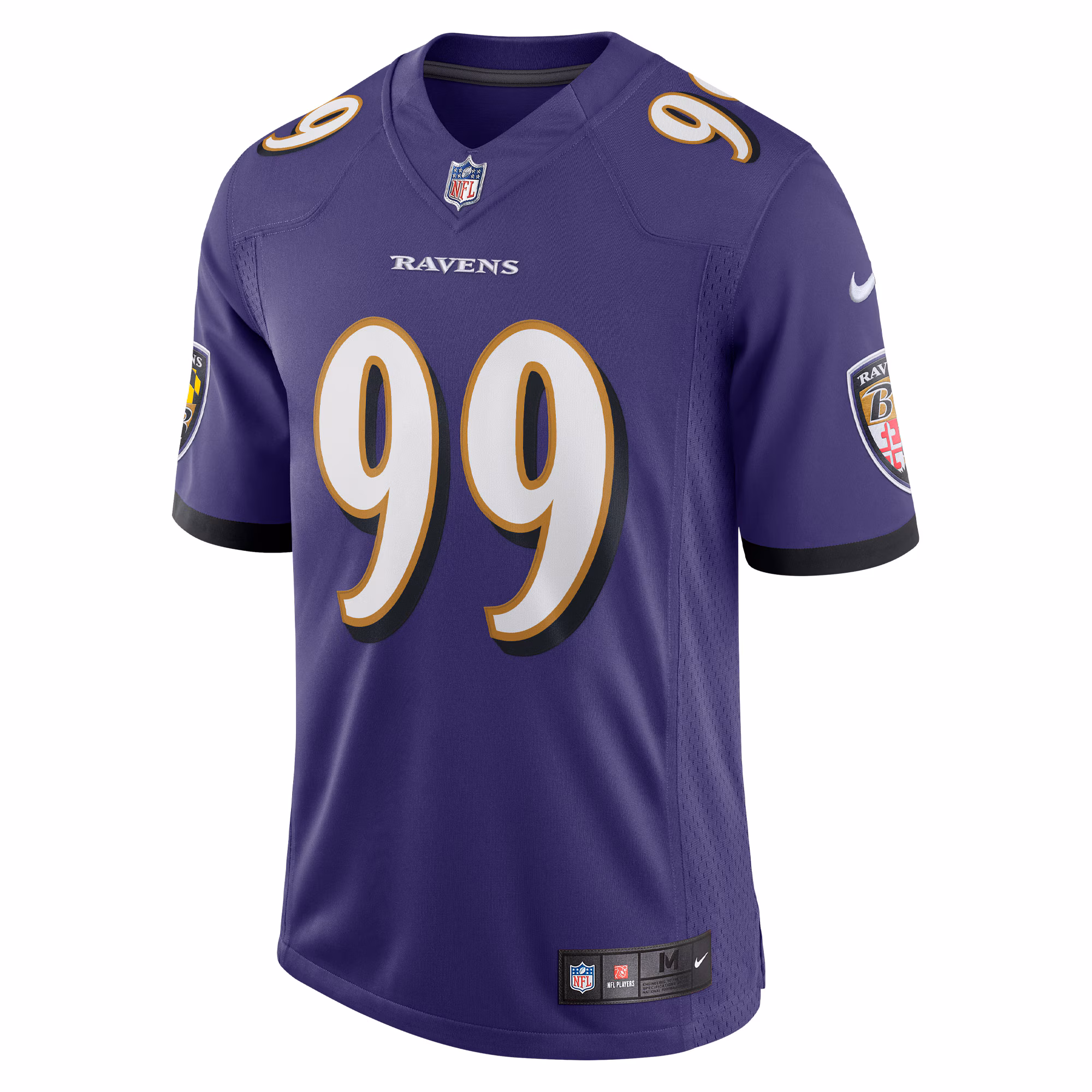 Men's Baltimore Ravens Odafe Oweh  Purple Vapor Limited Jersey