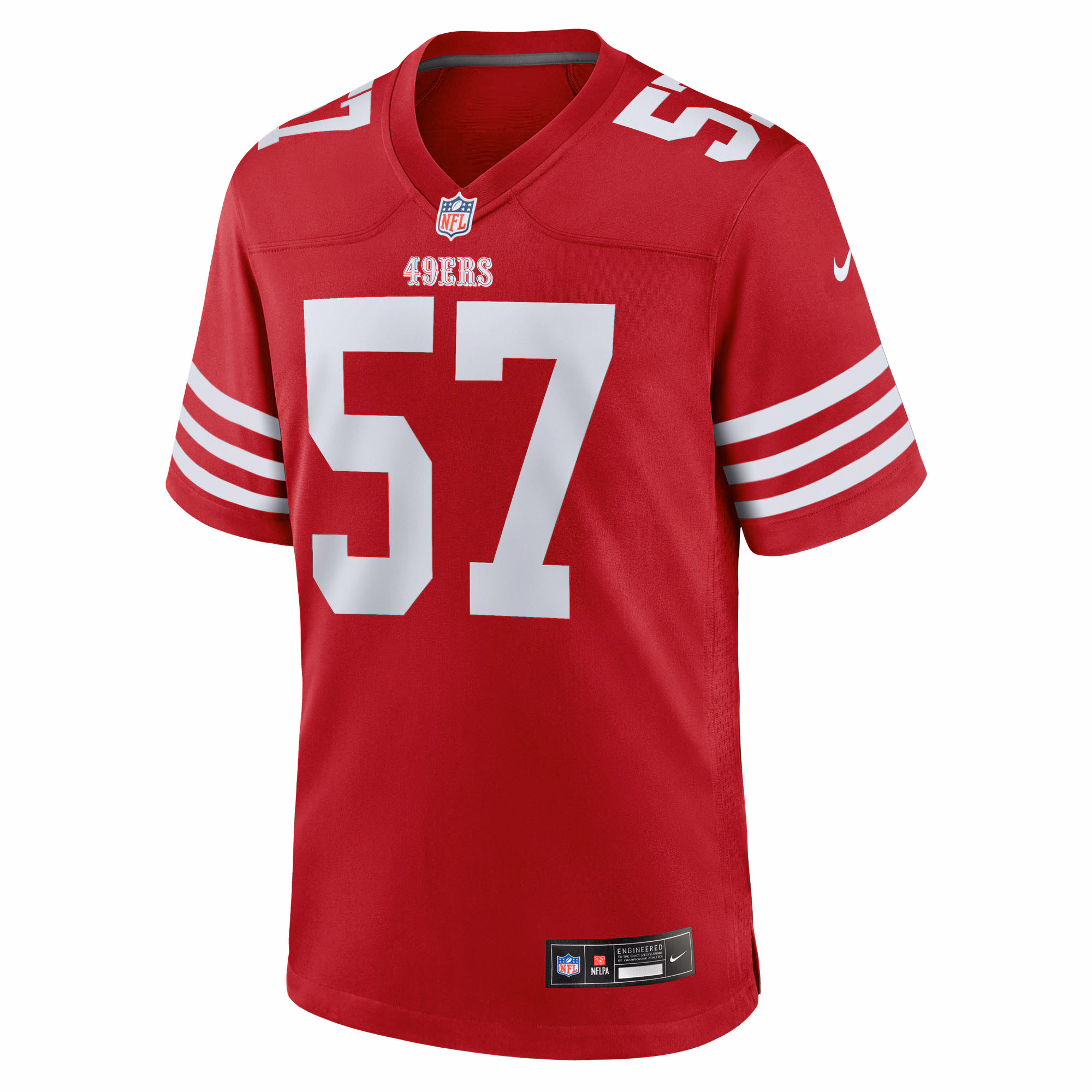 Men's San Francisco 49ers Luke Gifford  Scarlet Team Game Jersey