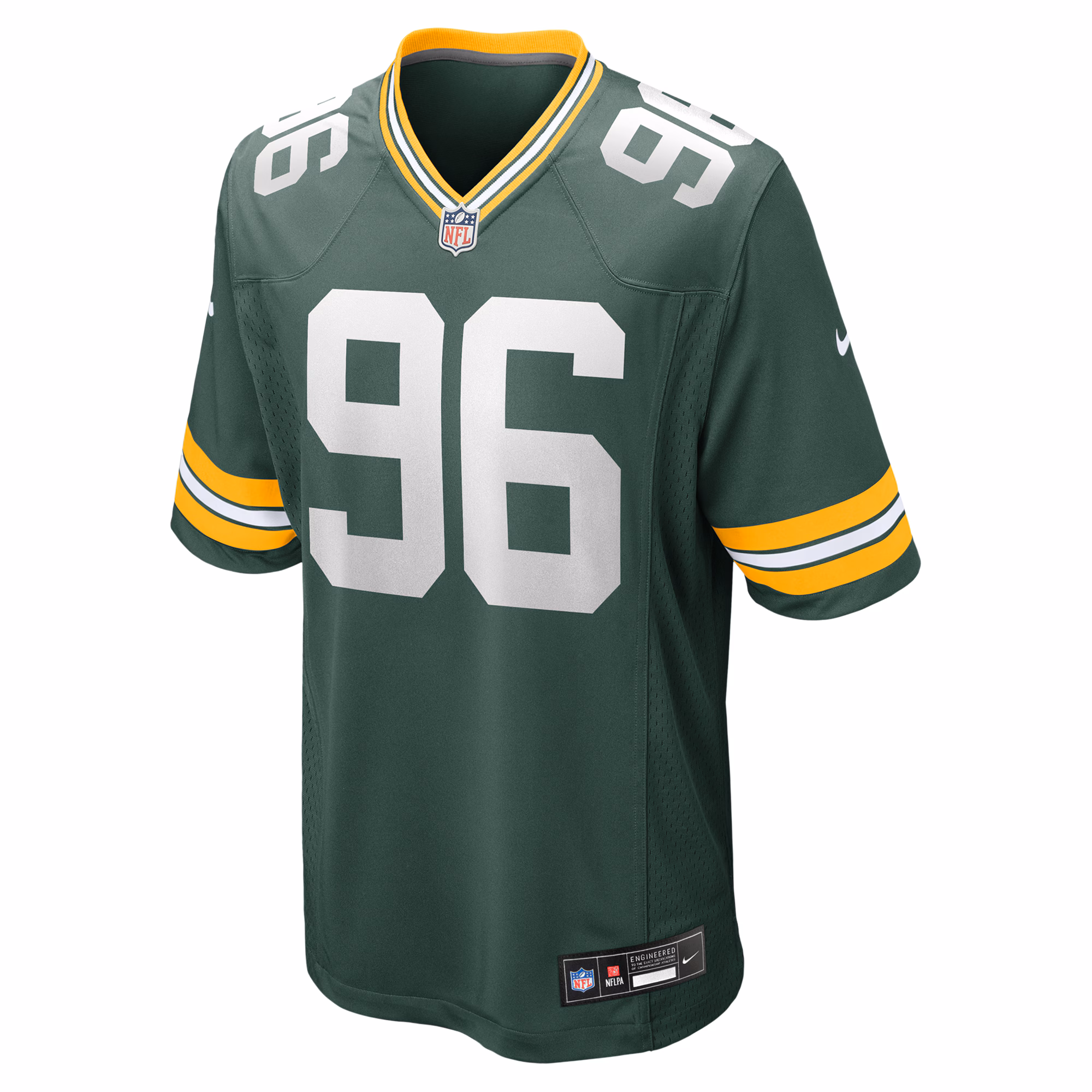 Men's Green Bay Packers Colby Wooden  Green Game Jersey