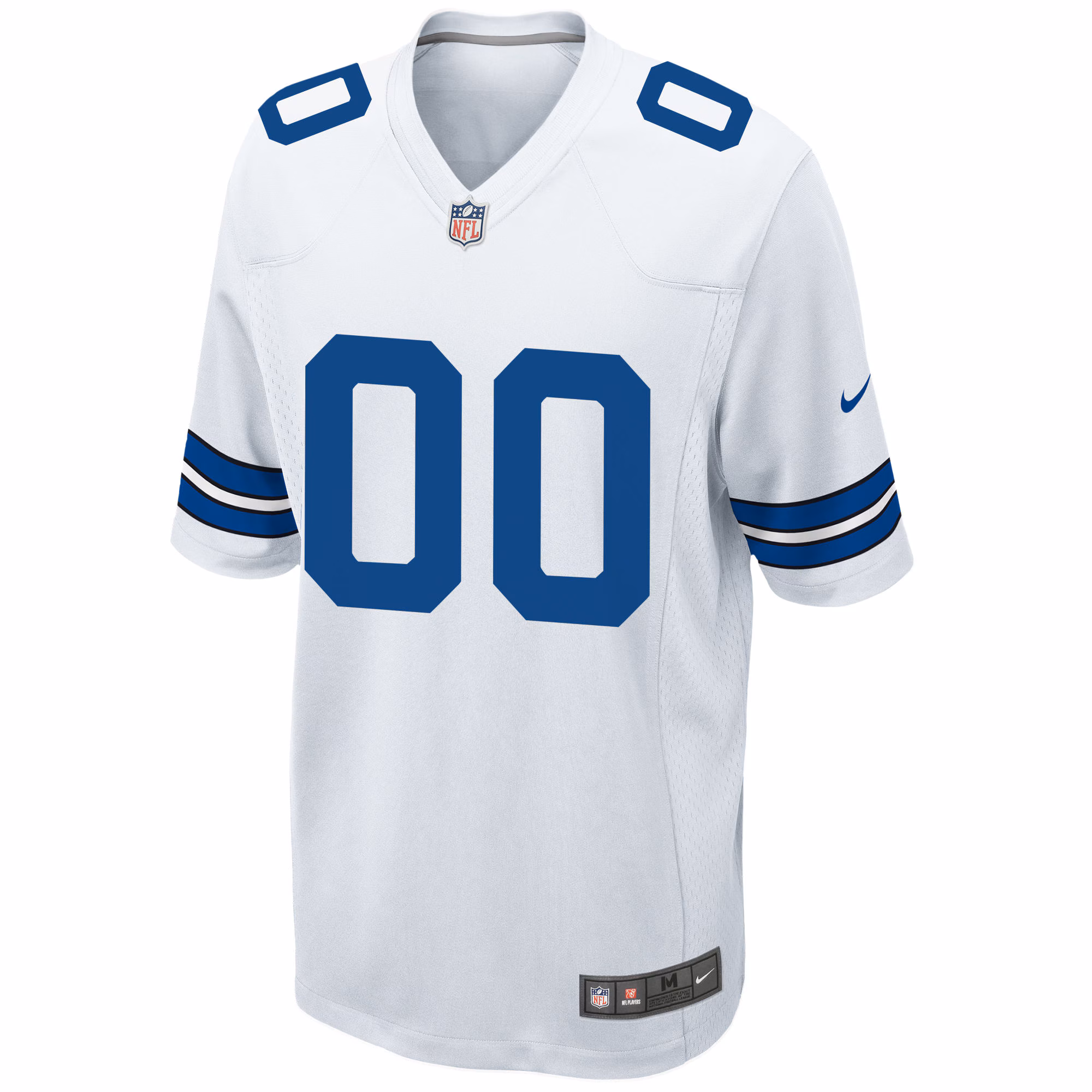 Men's Dallas Cowboys  White Custom Game Jersey