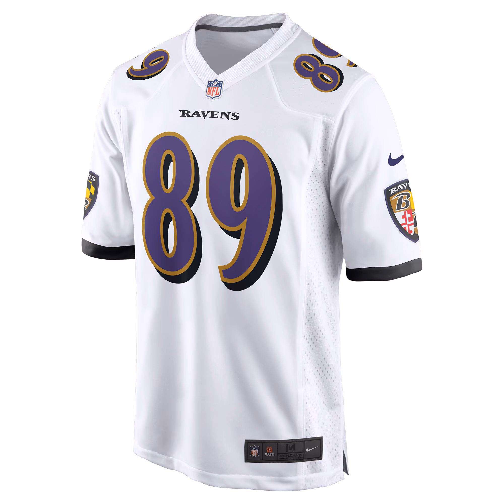 Men's Baltimore Ravens Mark Andrews  White Game Jersey