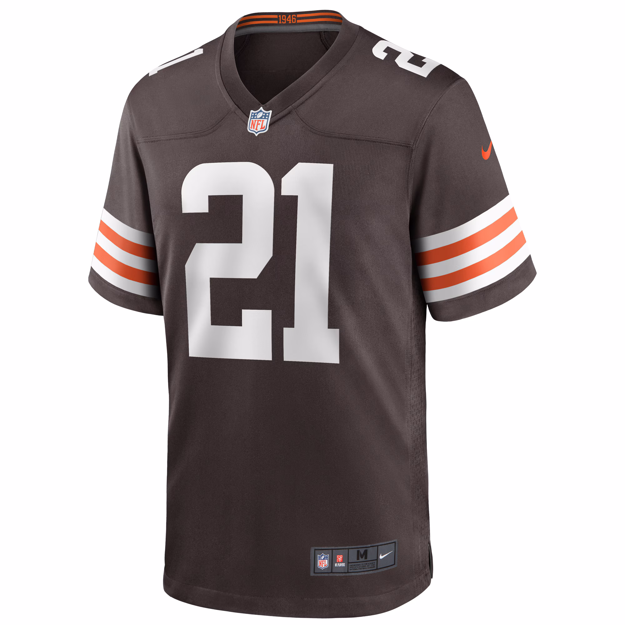 Men's Cleveland Browns Denzel Ward  Brown Player Game Jersey