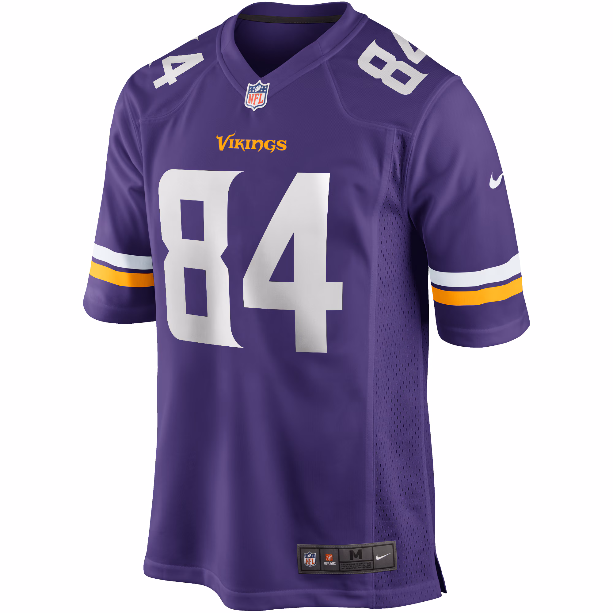 Men's Minnesota Vikings Randy Moss  Purple Game Retired Player Jersey