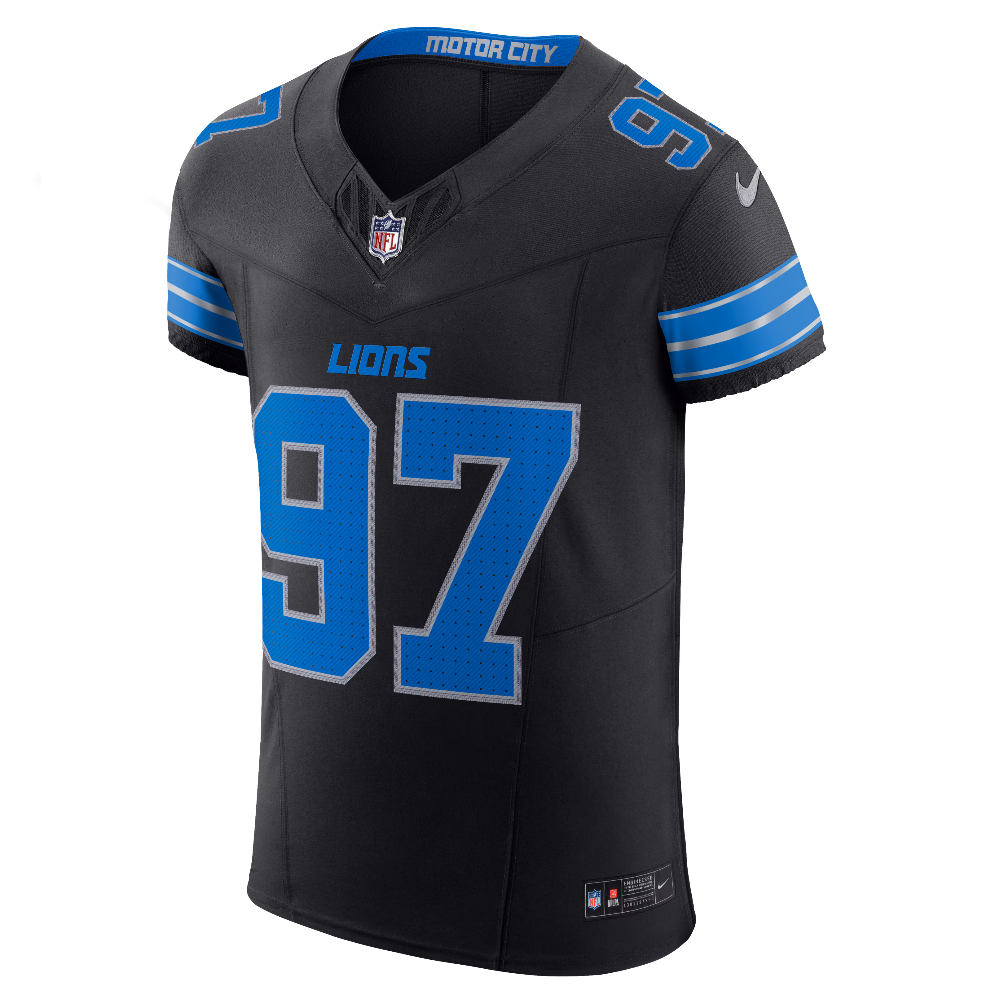 Men's Detroit Lions Aidan Hutchinson  Black Alternate Vapor F.U.S.E. Elite Jersey